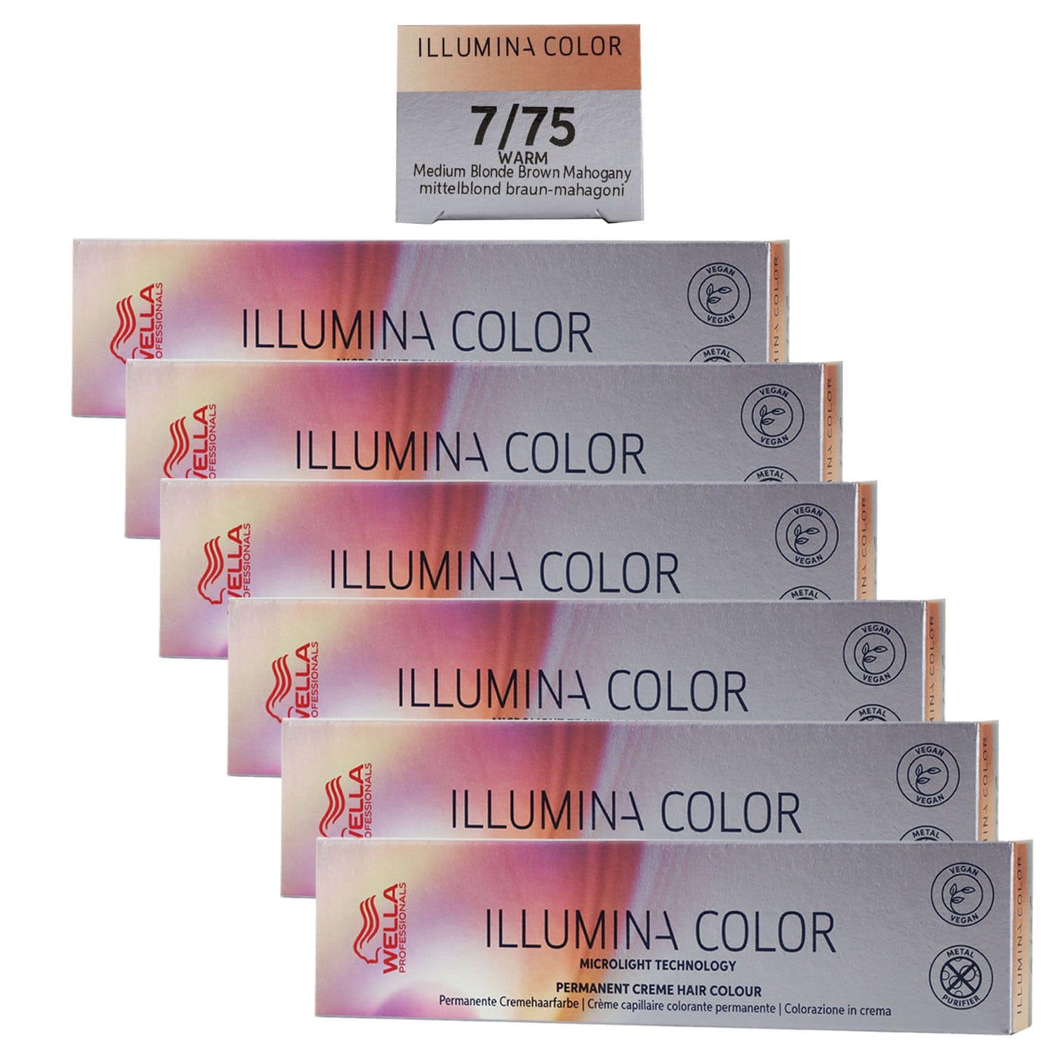 Wella Professionals Illumina Color 6 x 60 ml 7/75 Set