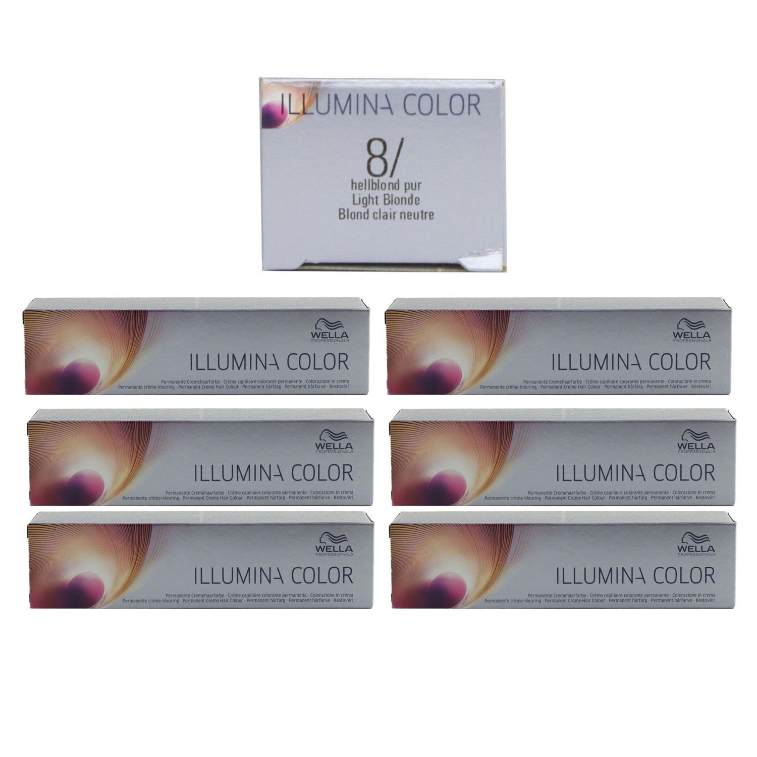 Wella Illumina 6 x 60 ml 8/ hellblond Set