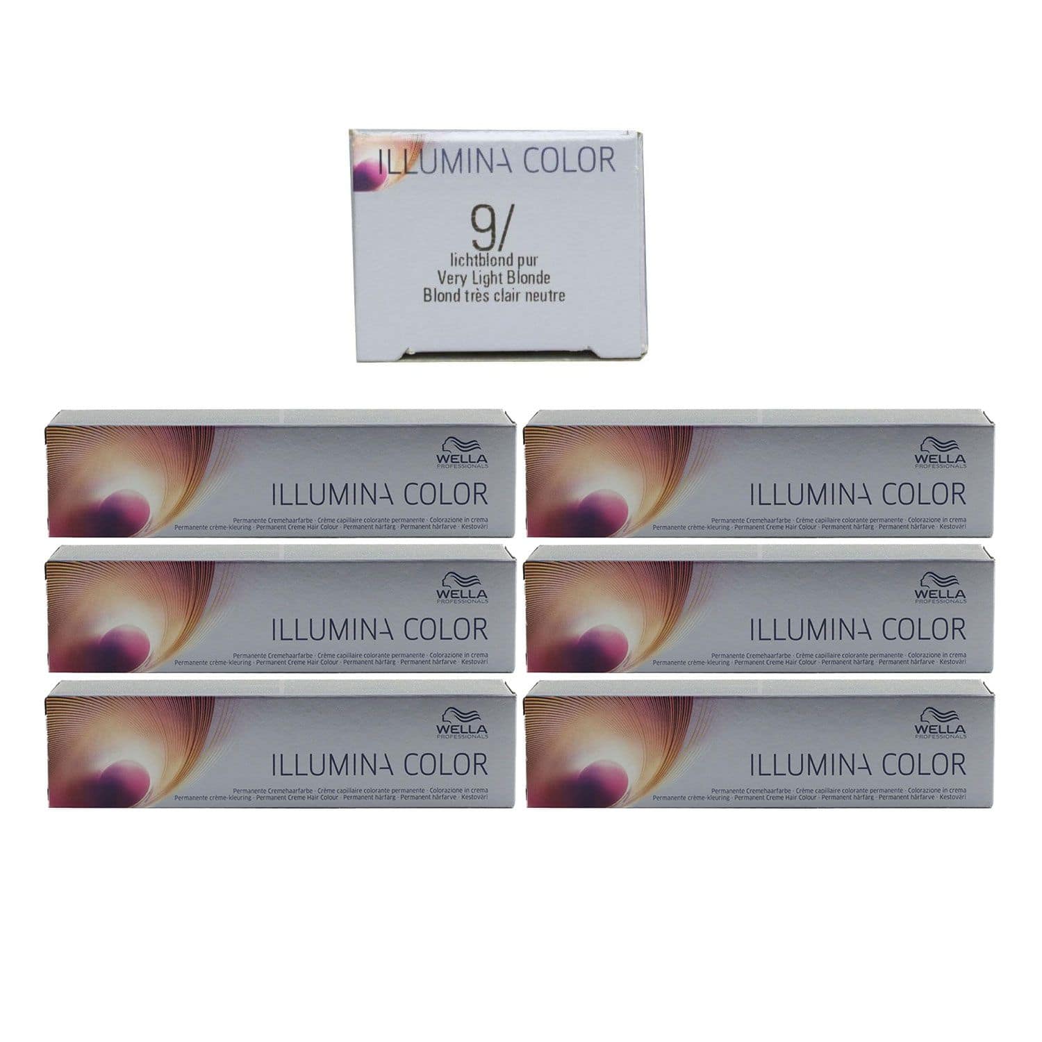 Wella Illumina 6 x 60 ml 9/ lichtblond Set