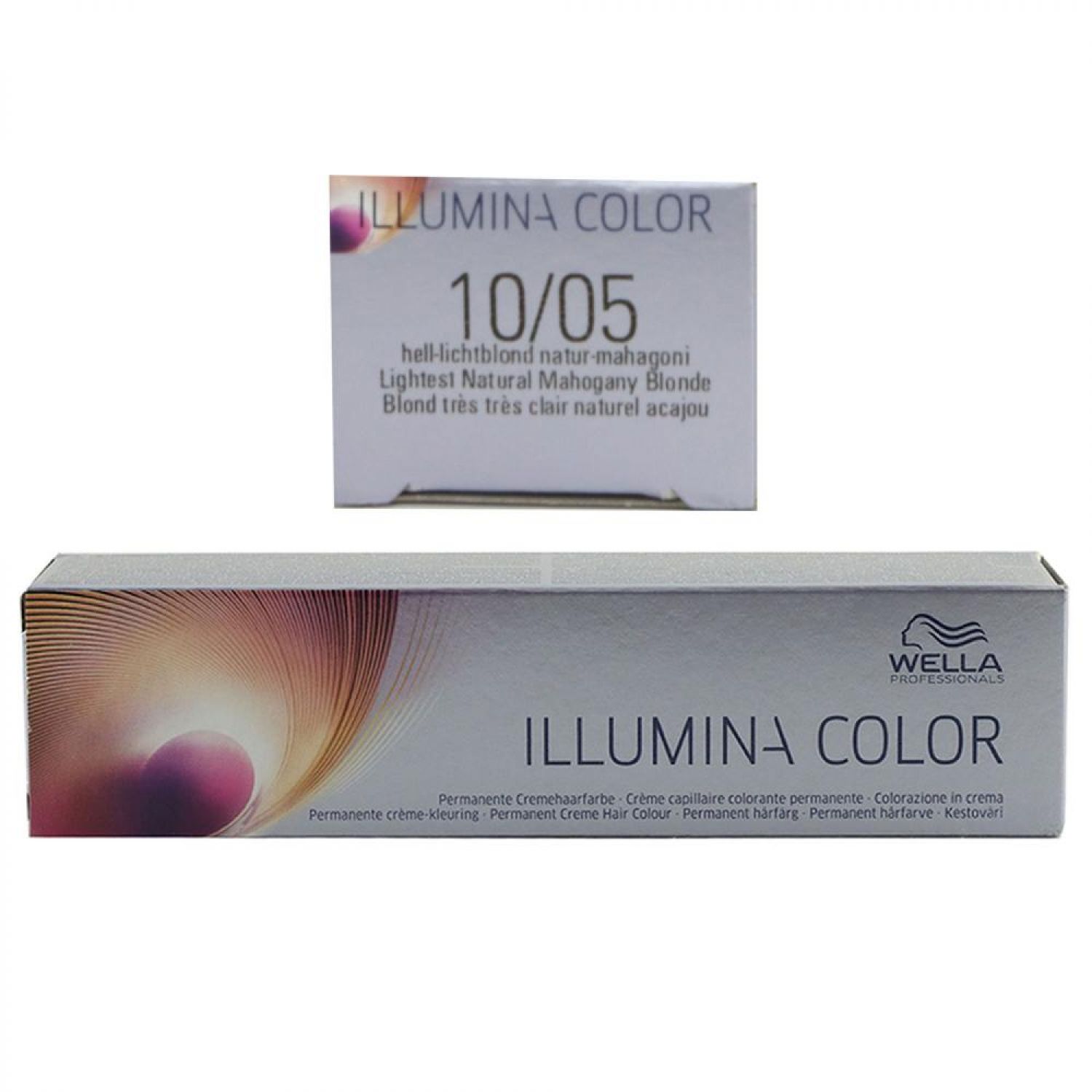 Wella Illumina 60 ml 10/05 hell lichtblond natur mahagoni permanente Cremhaarfar