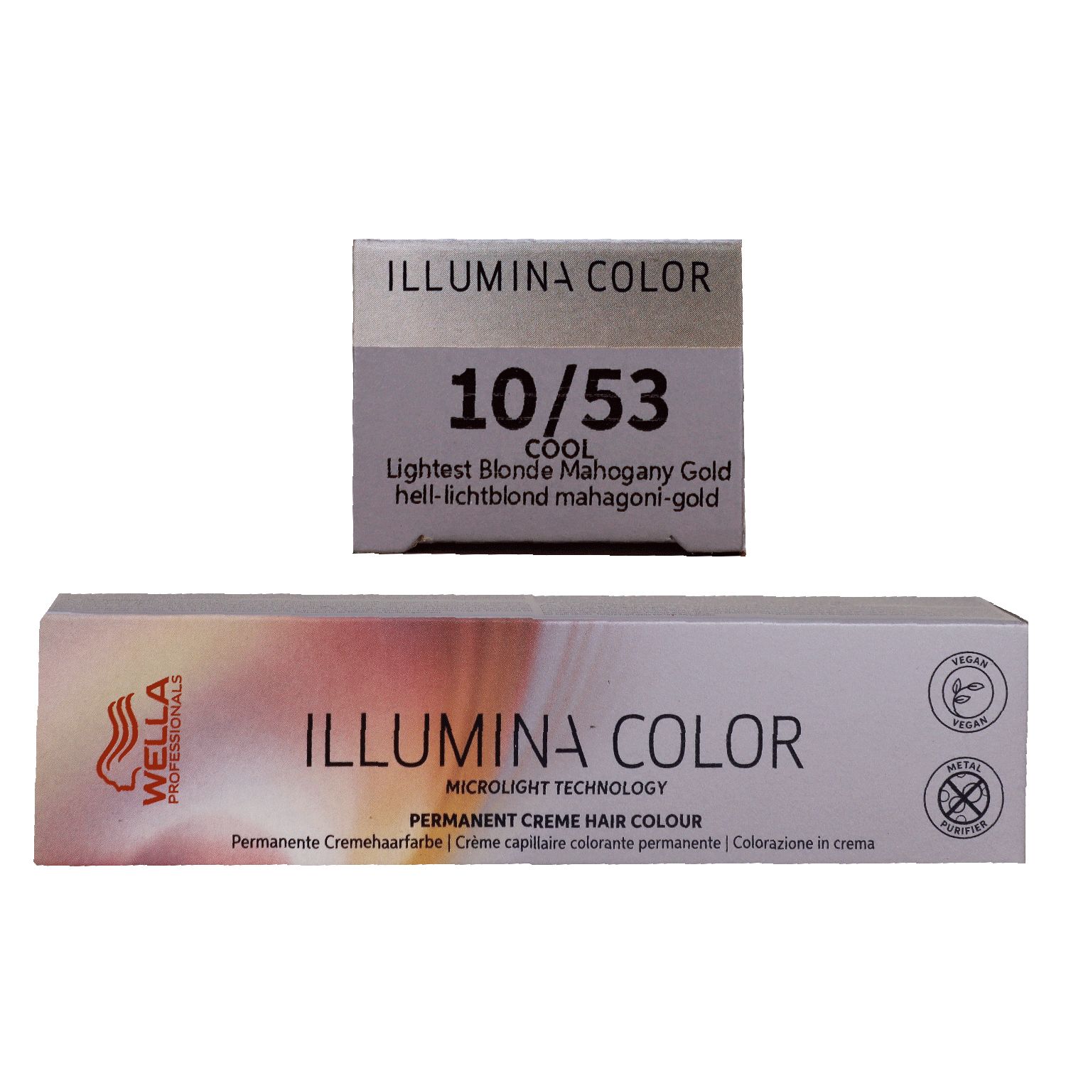 Wella Illumina 60 ml 10/53 hell lichtblond mahagoni gold permanente Cremehaarfarbe