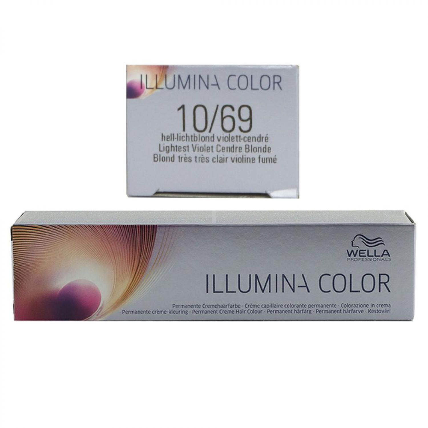 Wella Illumina 60 ml 10/69 hell lichtblond violett cendre permanente Cremehaarfa