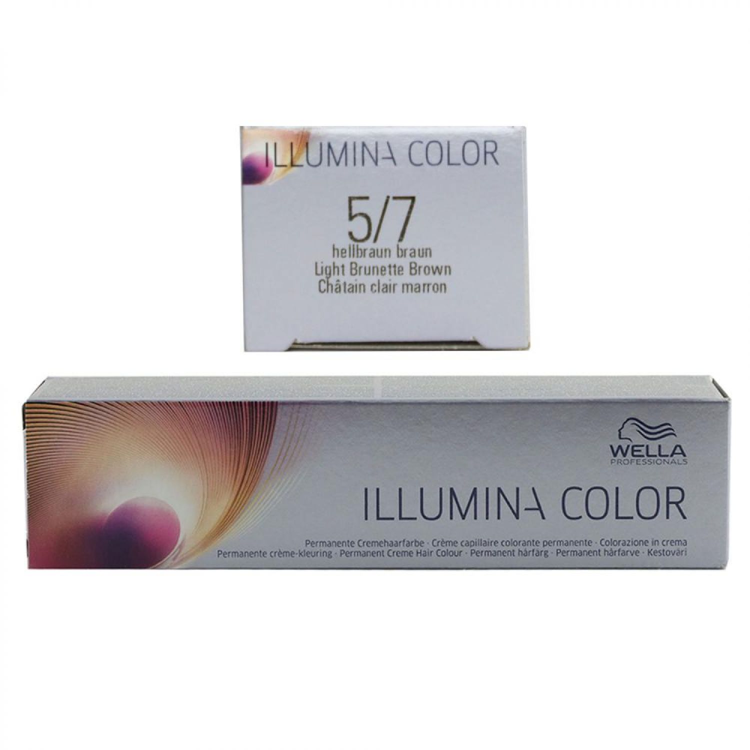 Wella Illumina 60 ml 5/7 hellbraun braun permanente Cremehaarfarbe