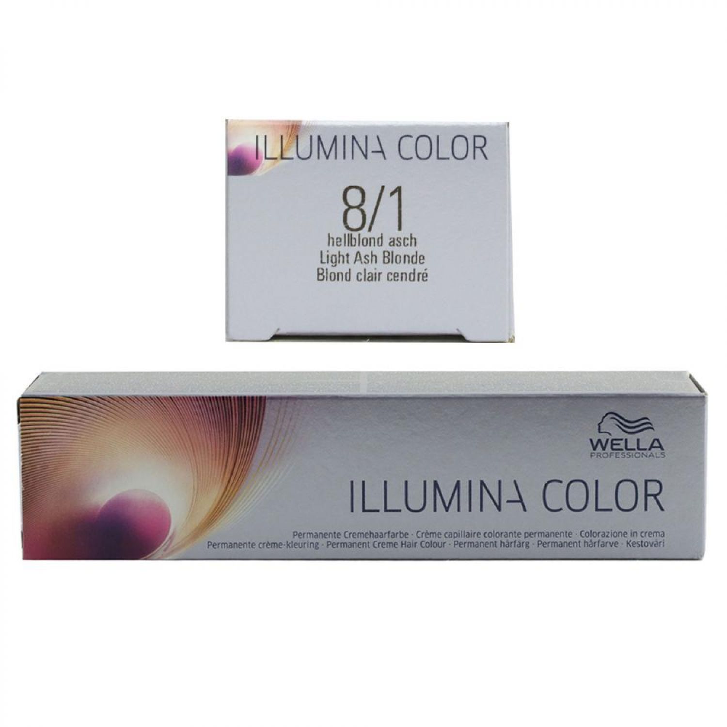 Wella Illumina 60 ml 8/1 hellblond asch permanente Cremehaarfarbe