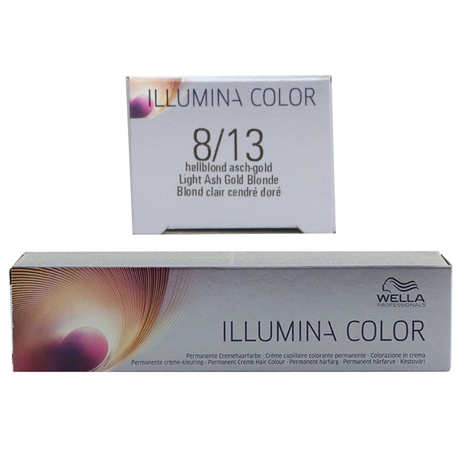 Wella Illumina 60 ml 8/13 hellblond asch gold permanente Cremehaarfarbe