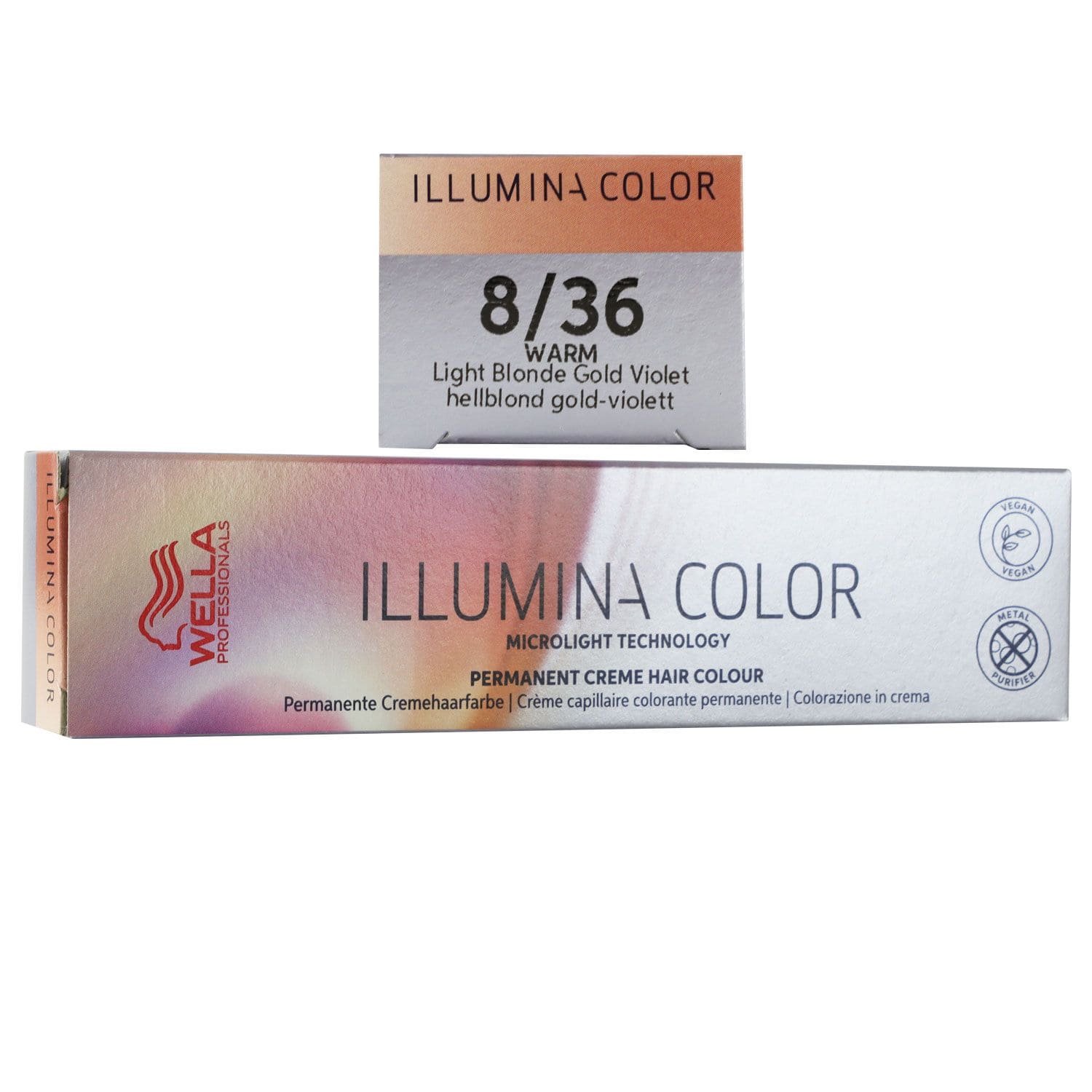 Wella Illumina 60 ml 8/36 hellblond gold violett Haarfarbe
