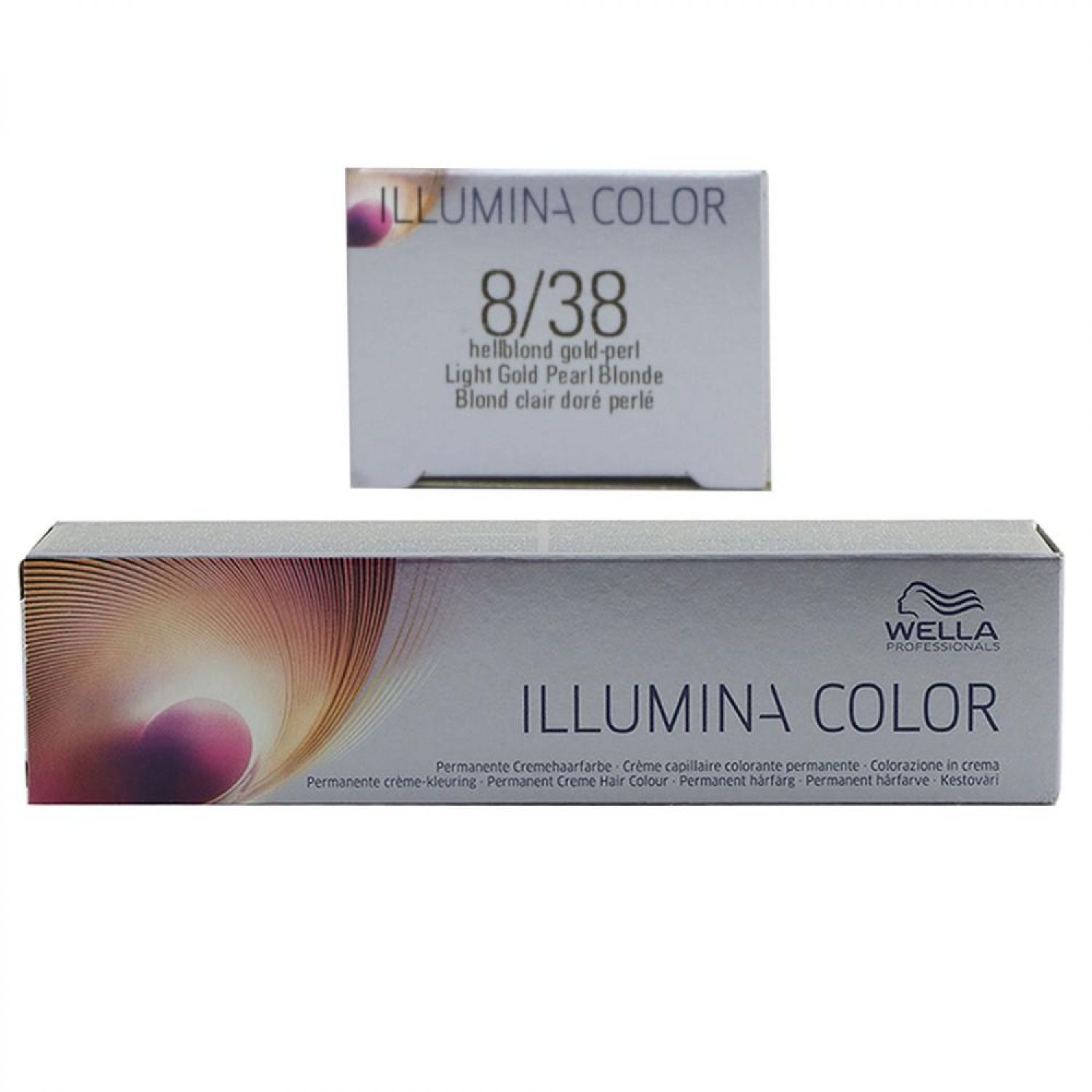 Wella Illumina 60 ml 8/38 hellblond gold perl permanente Cremehaarfarbe