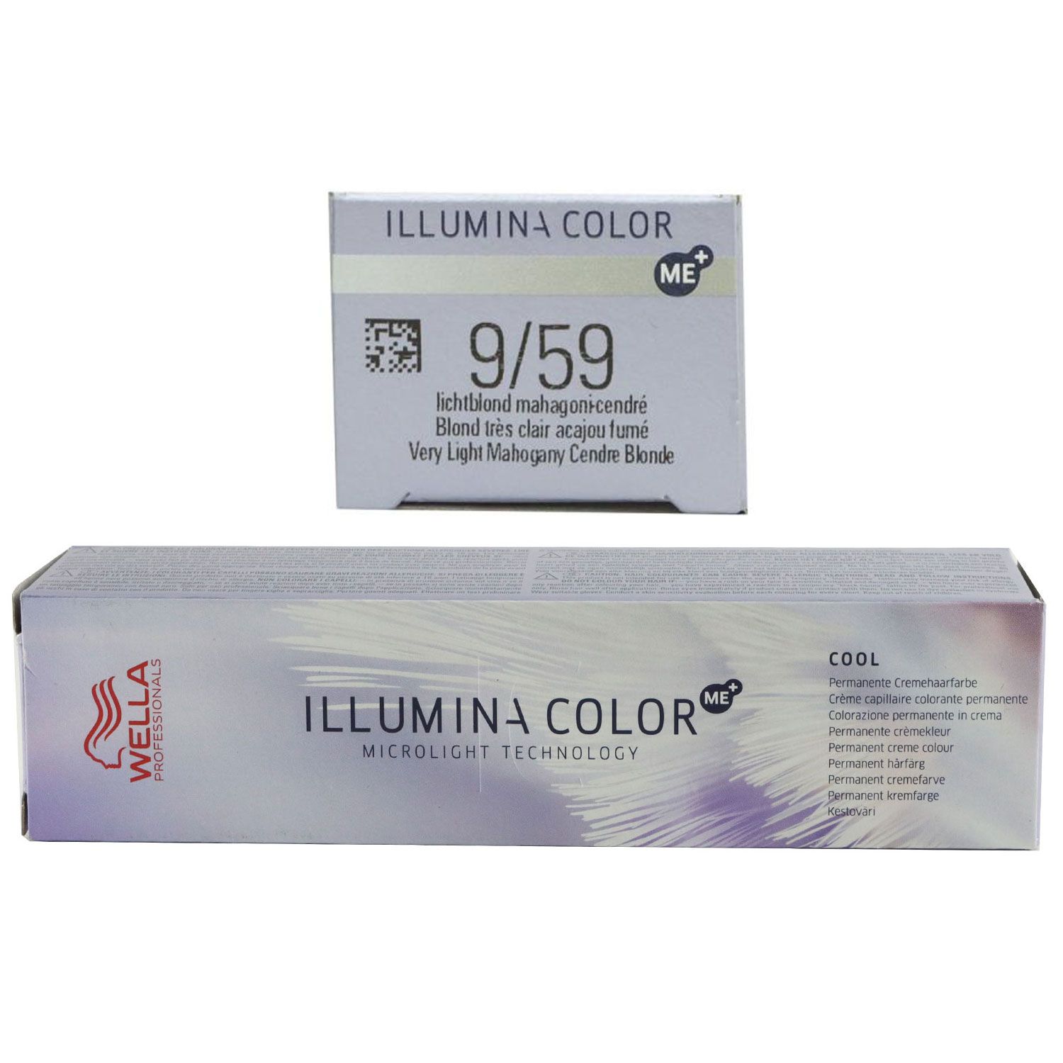 Wella Illumina 60 ml 9/59 lichtblond mahagoni cendre permanente Cremhaarfarbe