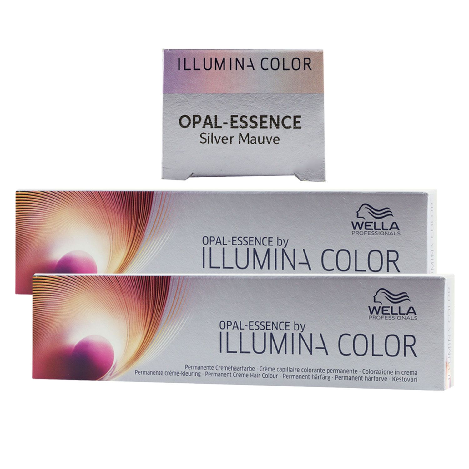 Wella Illumina Opal Essence 2 x 60 ml Silver Mauve Set