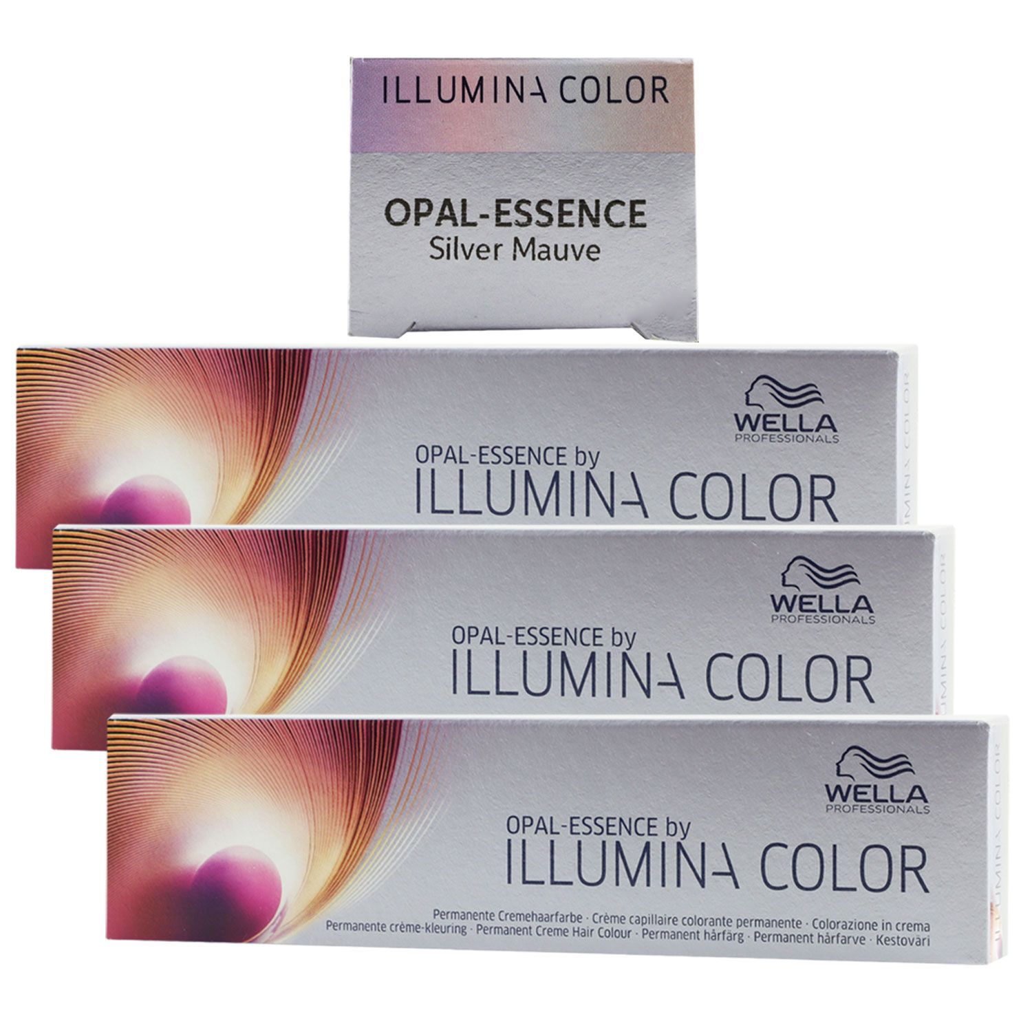Wella Illumina Opal Essence 3 x 60 ml Silver Mauve Set
