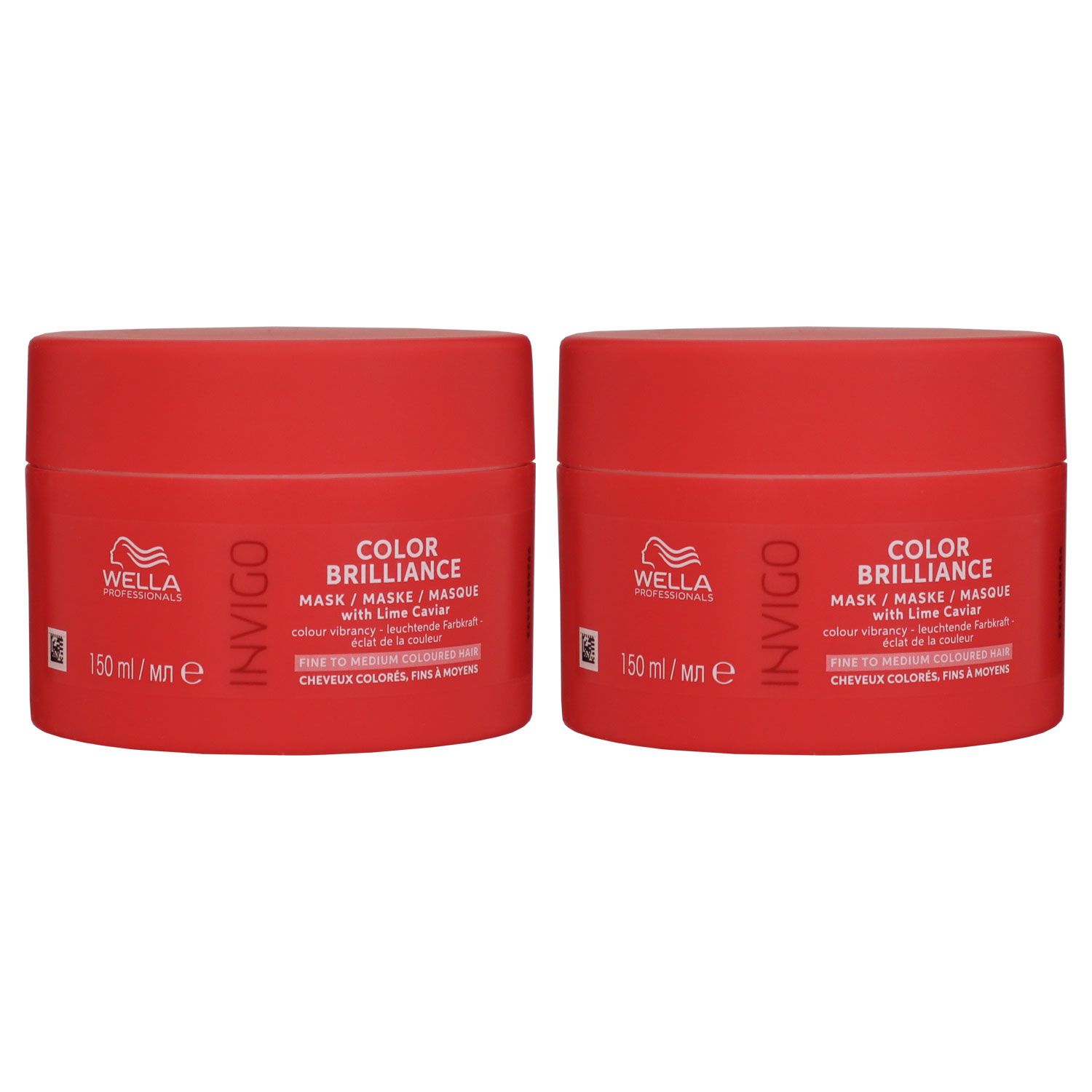 Wella Invigo Color Brilliance 2 x 150 ml Maske f�r feines normales Haar Set