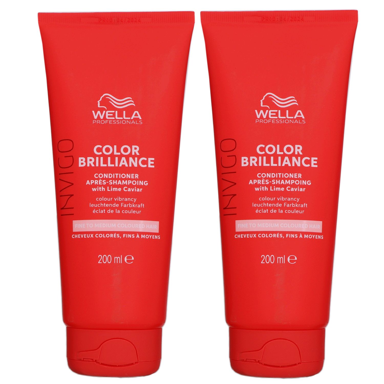 Wella Invigo Color Brilliance 2 x 200 ml Conditioner f�r feines normales Haar Set