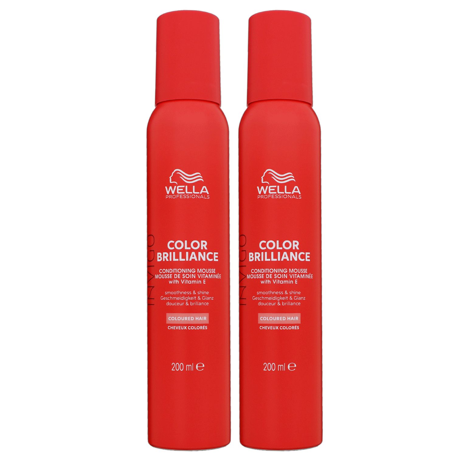 Wella Invigo Color Brilliance 2 x 200 ml Conditioning Mousse Schaum f�r coloriertes Haar Set