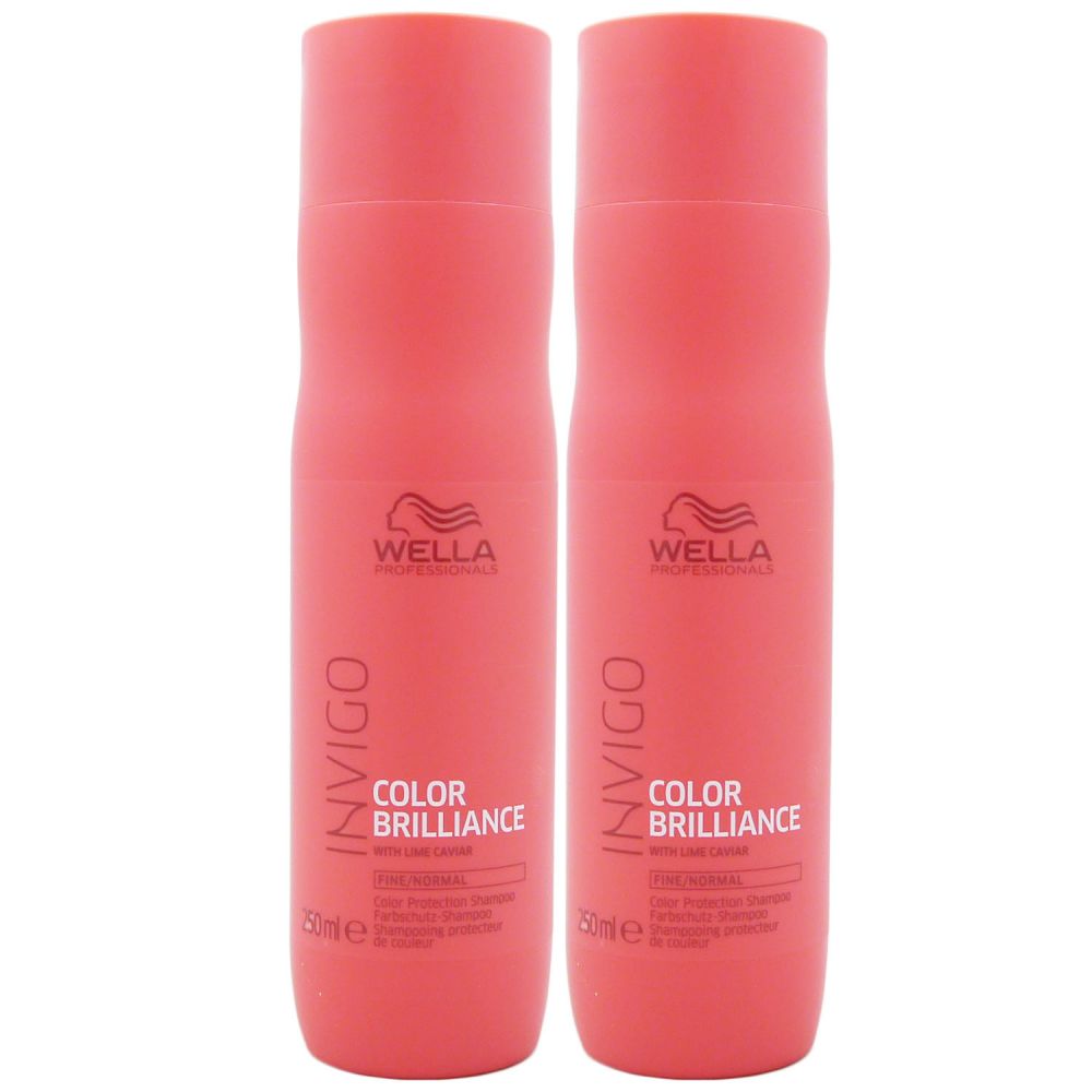Bestes Shampoo Für Feines Coloriertes Haar Wella INVIGO Color Brilliance Shampoo 2x250 ml feines H