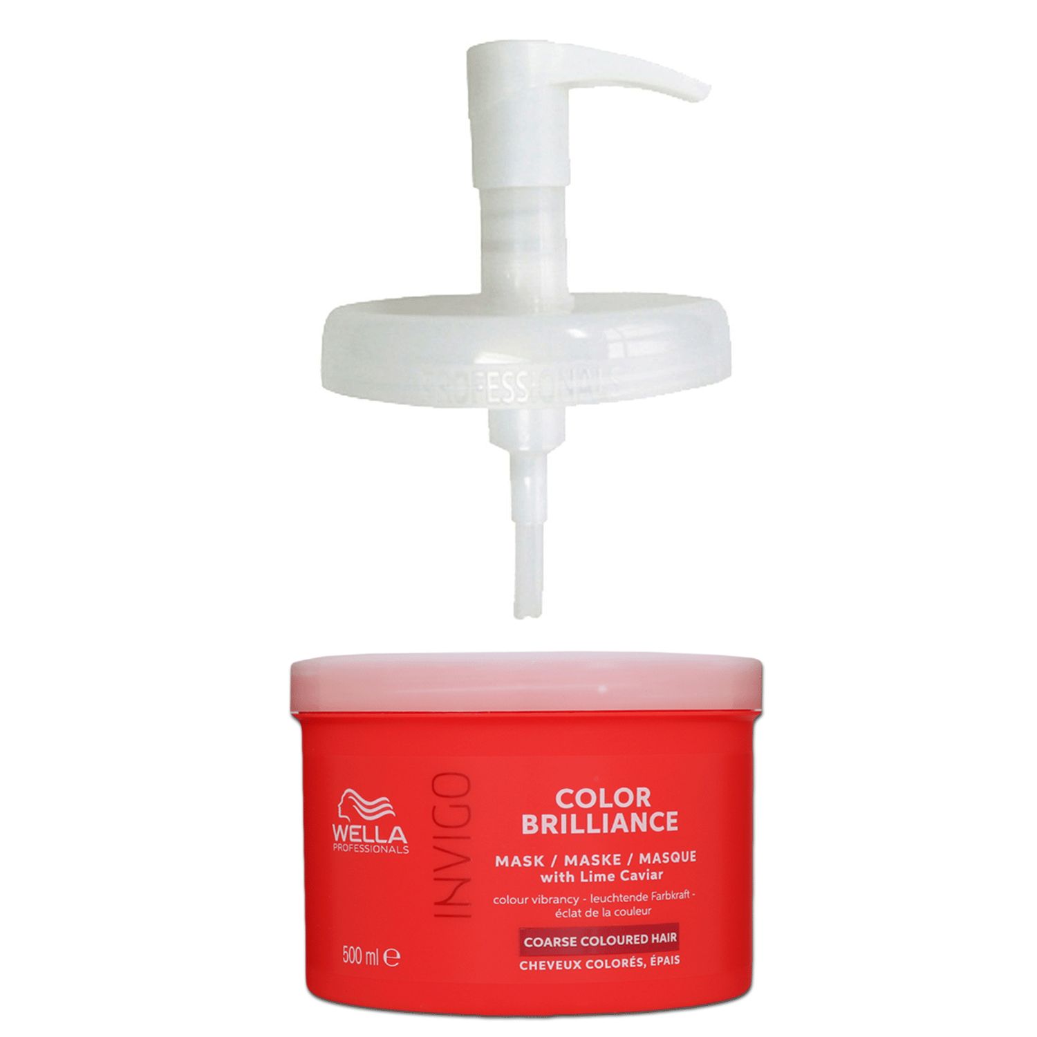 Wella Invigo Color Brilliance 500 ml Maske & 500 ml Dosierpumpe Pumpe f�r Haarmaske Set