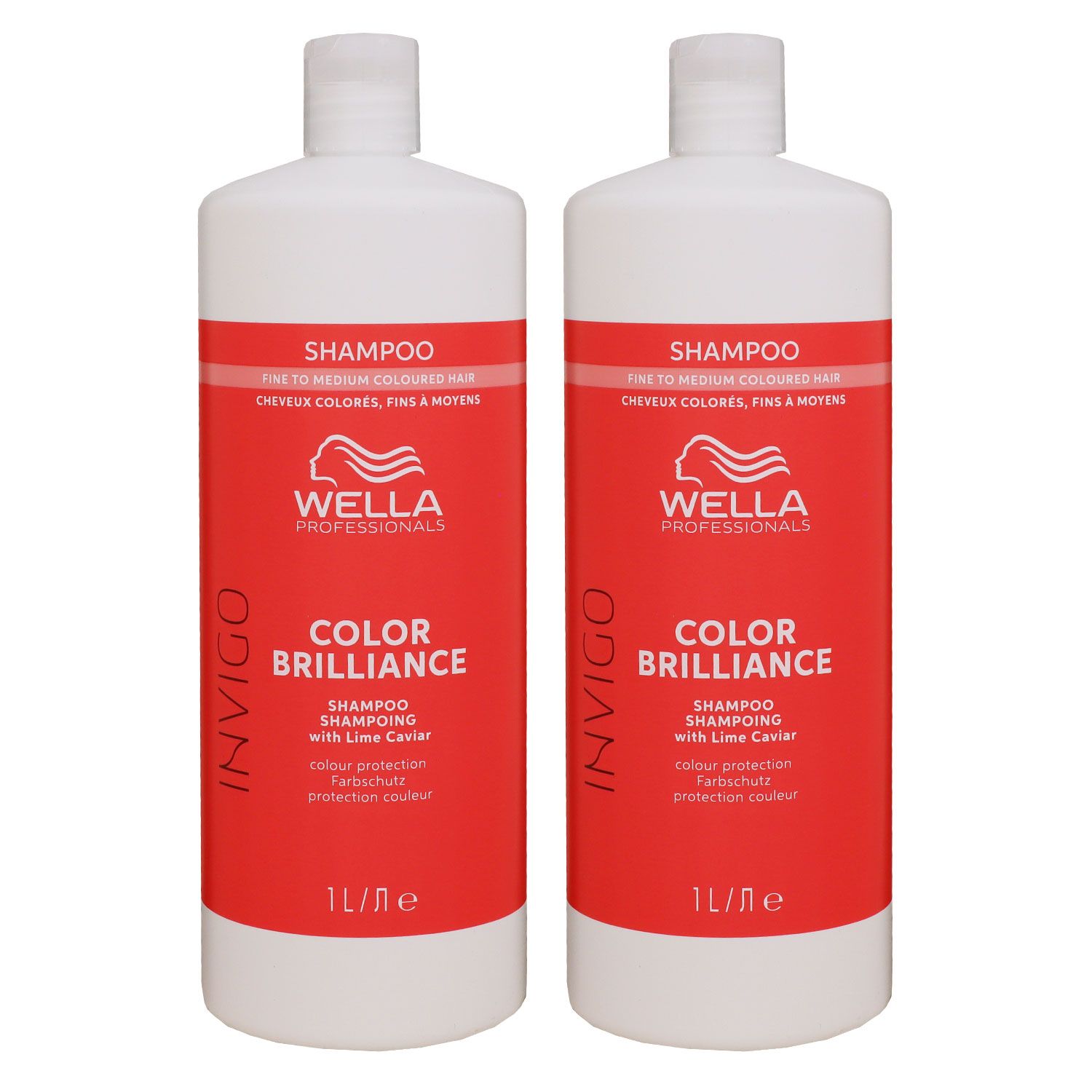 Wella Invigo Color Brilliance Coarse 2 x 1000 ml Shampoo f�r kr�ftiges coloriertes Haar Set