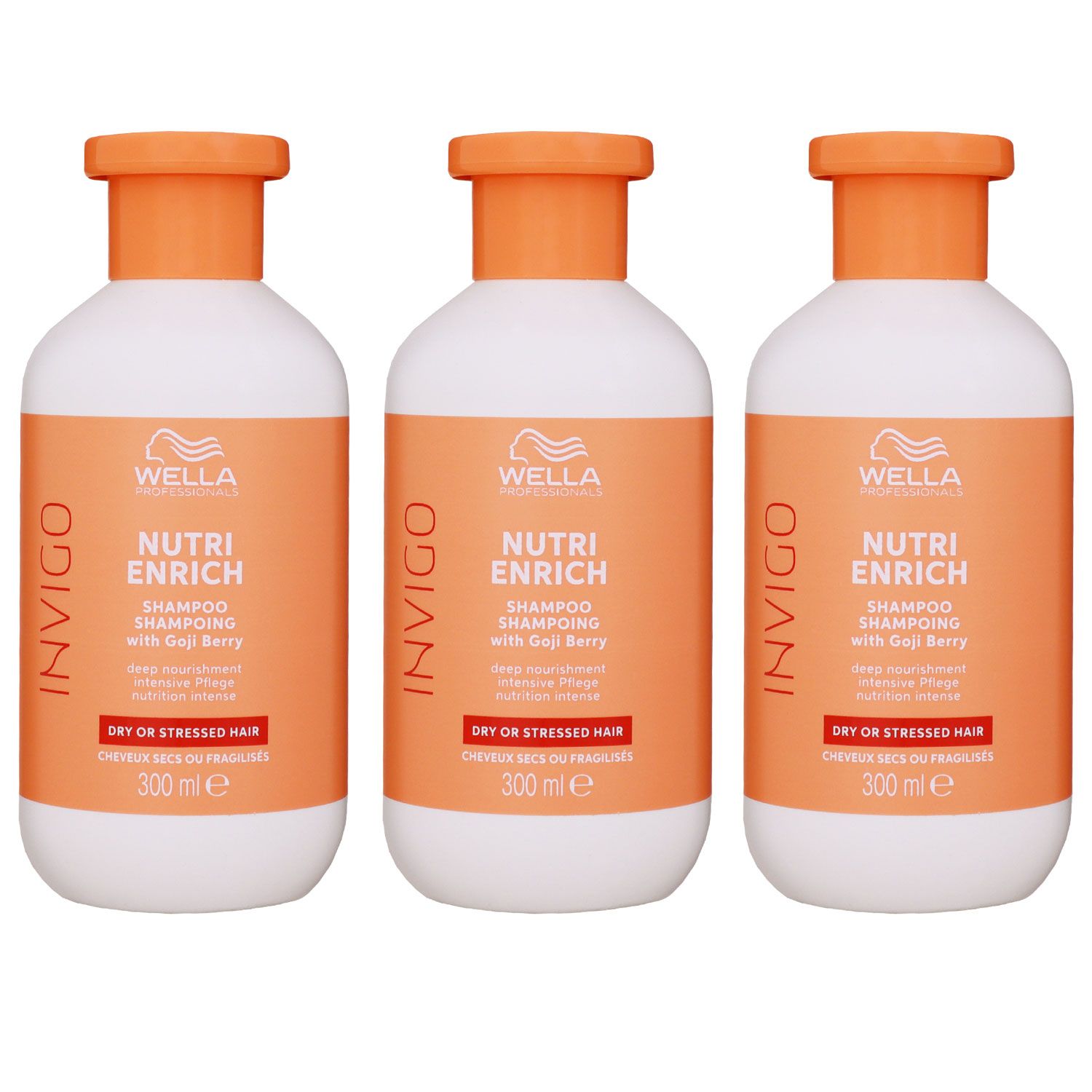Wella Invigo Nutri Enrich 3 x 300 ml Shampoo Set