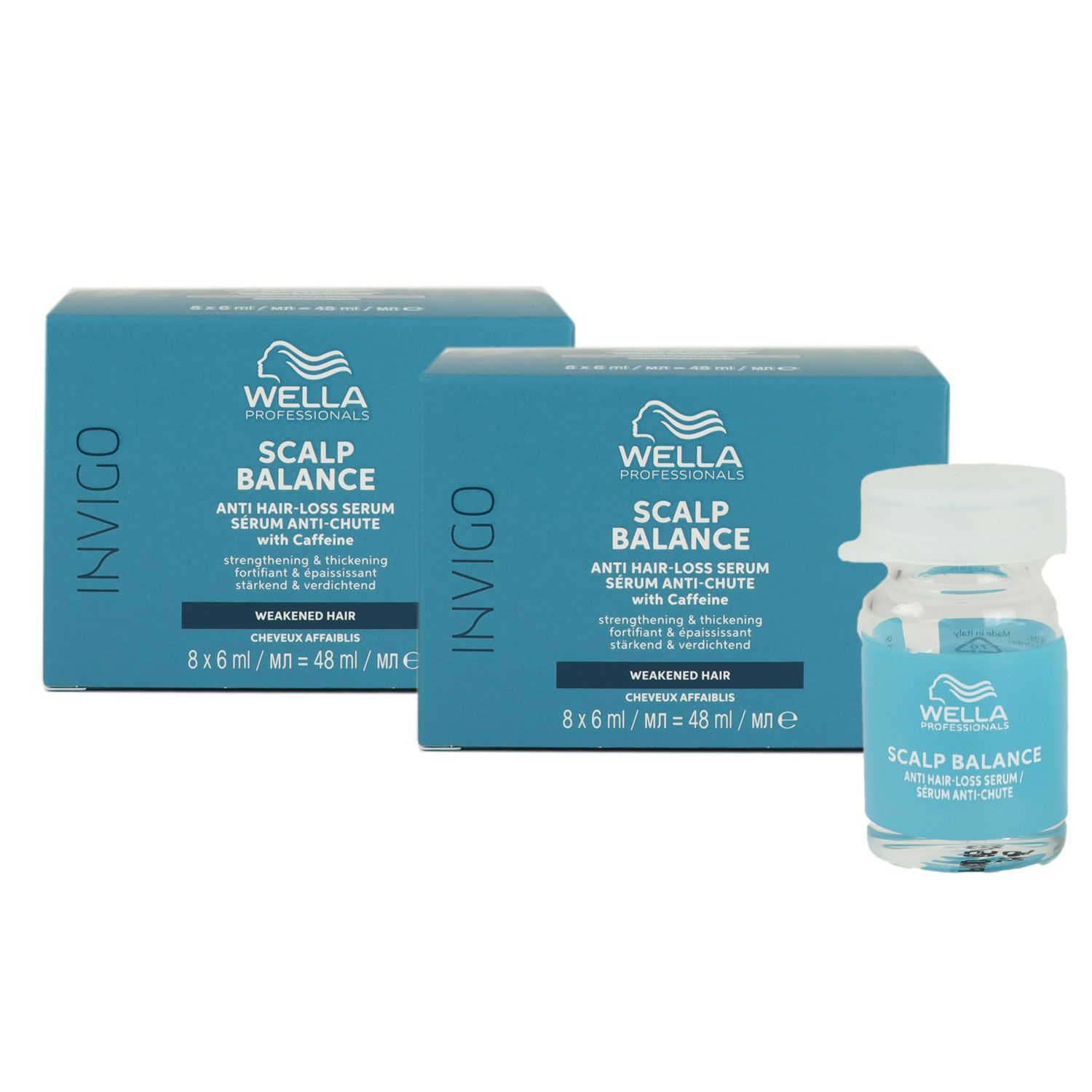 Wella Invigo Scalp Balance 2 x 8 St�ck je 6 ml Anti Hair Loss Serum Leave in Set