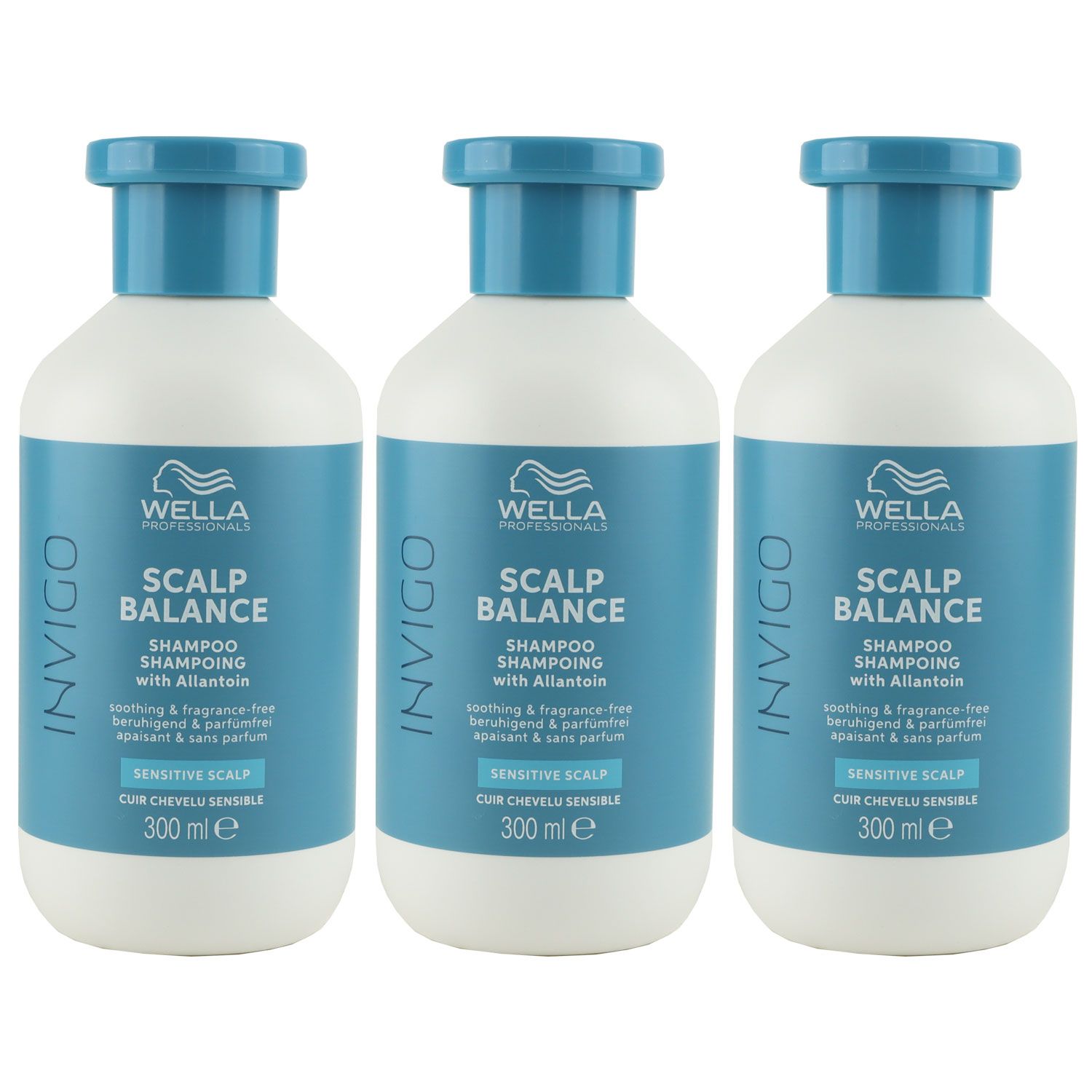 Wella Invigo Scalp Balance Sensitive Scalp 3 x 300 ml Anti Schuppen Shampoo Set
