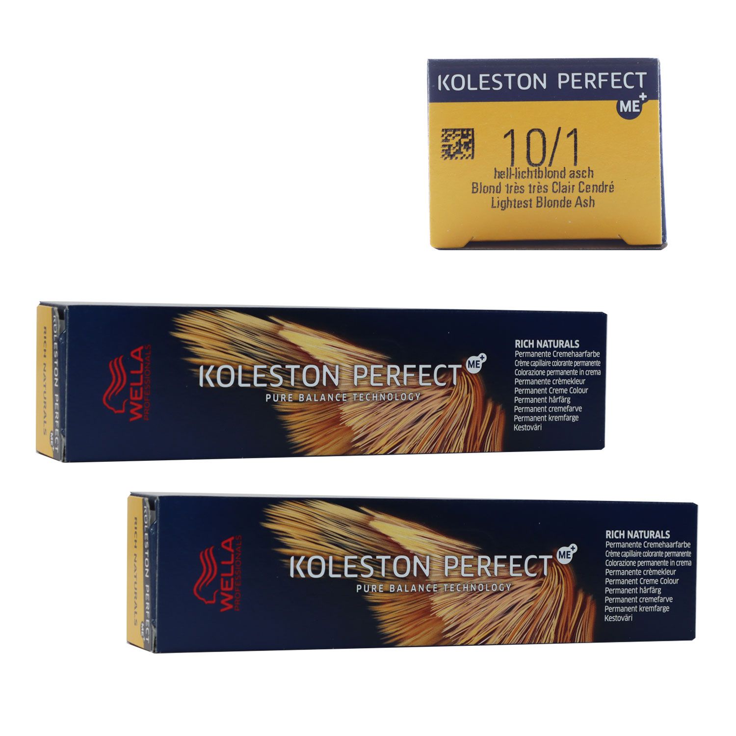 Wella Koleston 2 x 60 ml 10/1 hell lichtblond asch Set