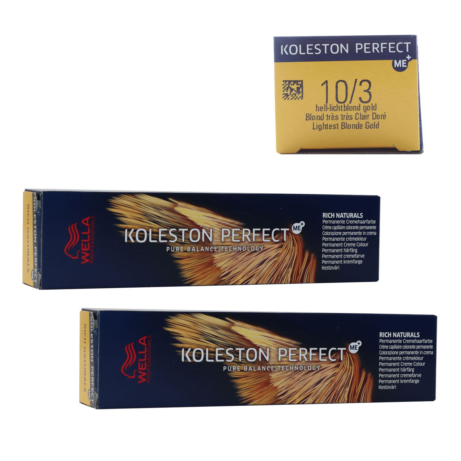 Wella Koleston 2 x 60 ml 10/3 hell lichtblond gold Set