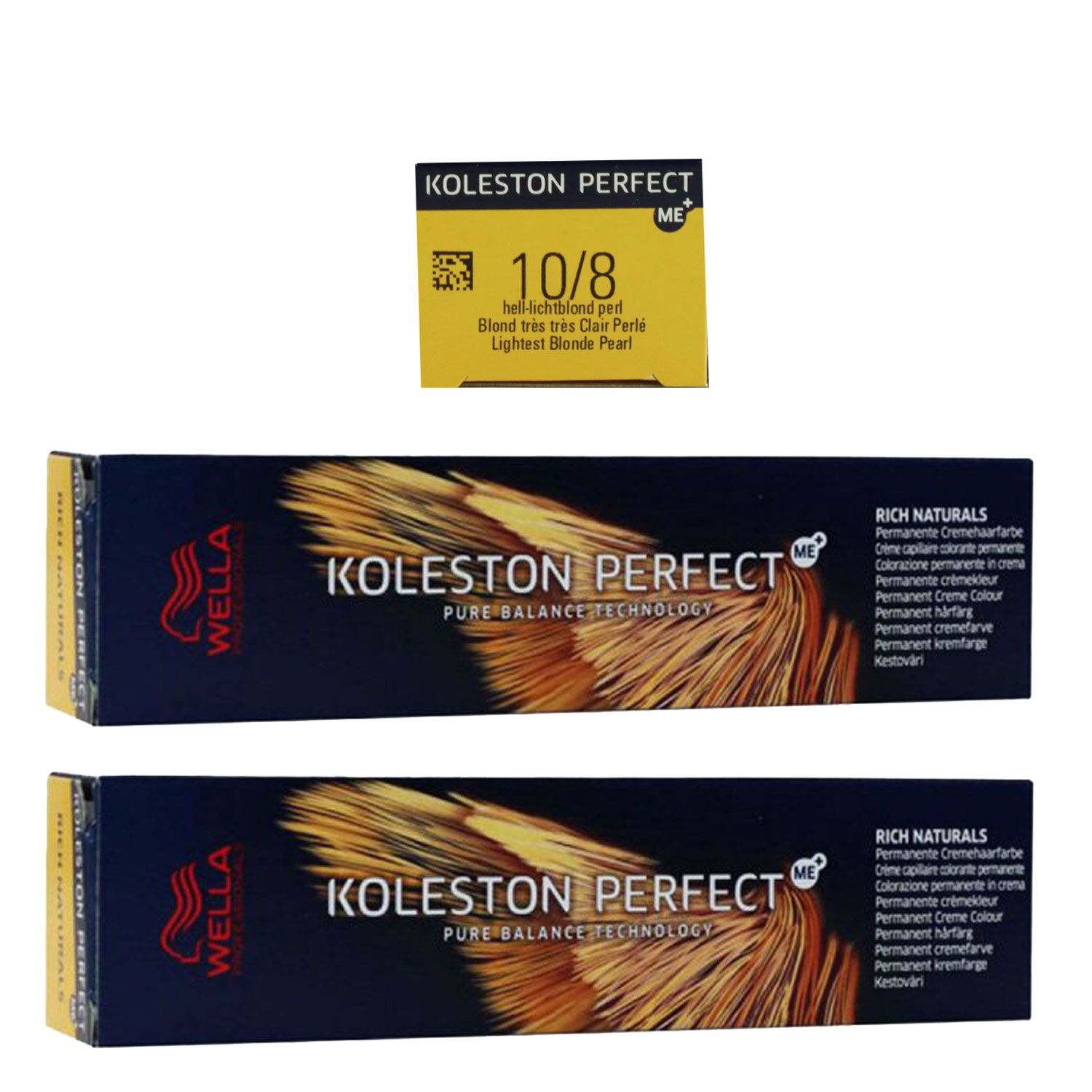 Wella Koleston 2 x 60 ml 10/8 hell lichtblond pearl Set