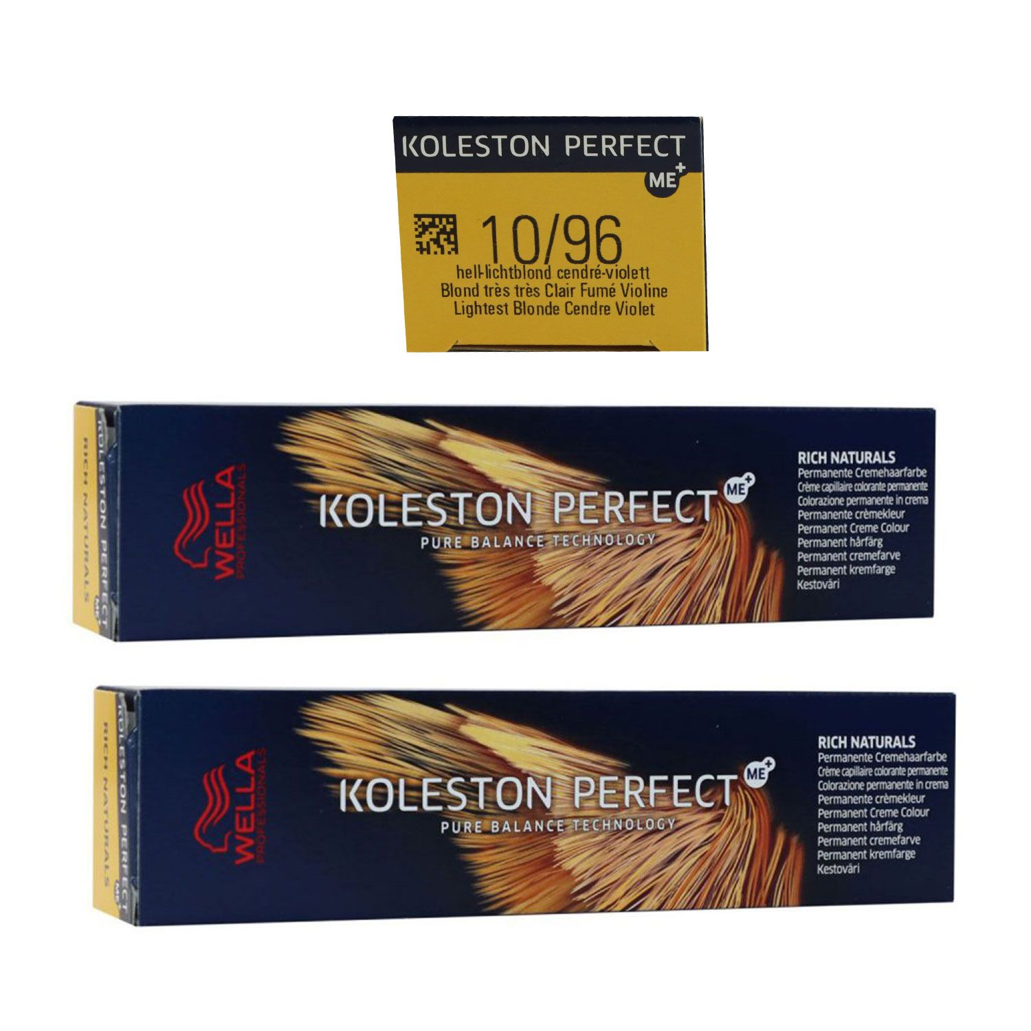 Wella Koleston 2 x 60 ml 10/96 hell lichtblond cendre violett Set