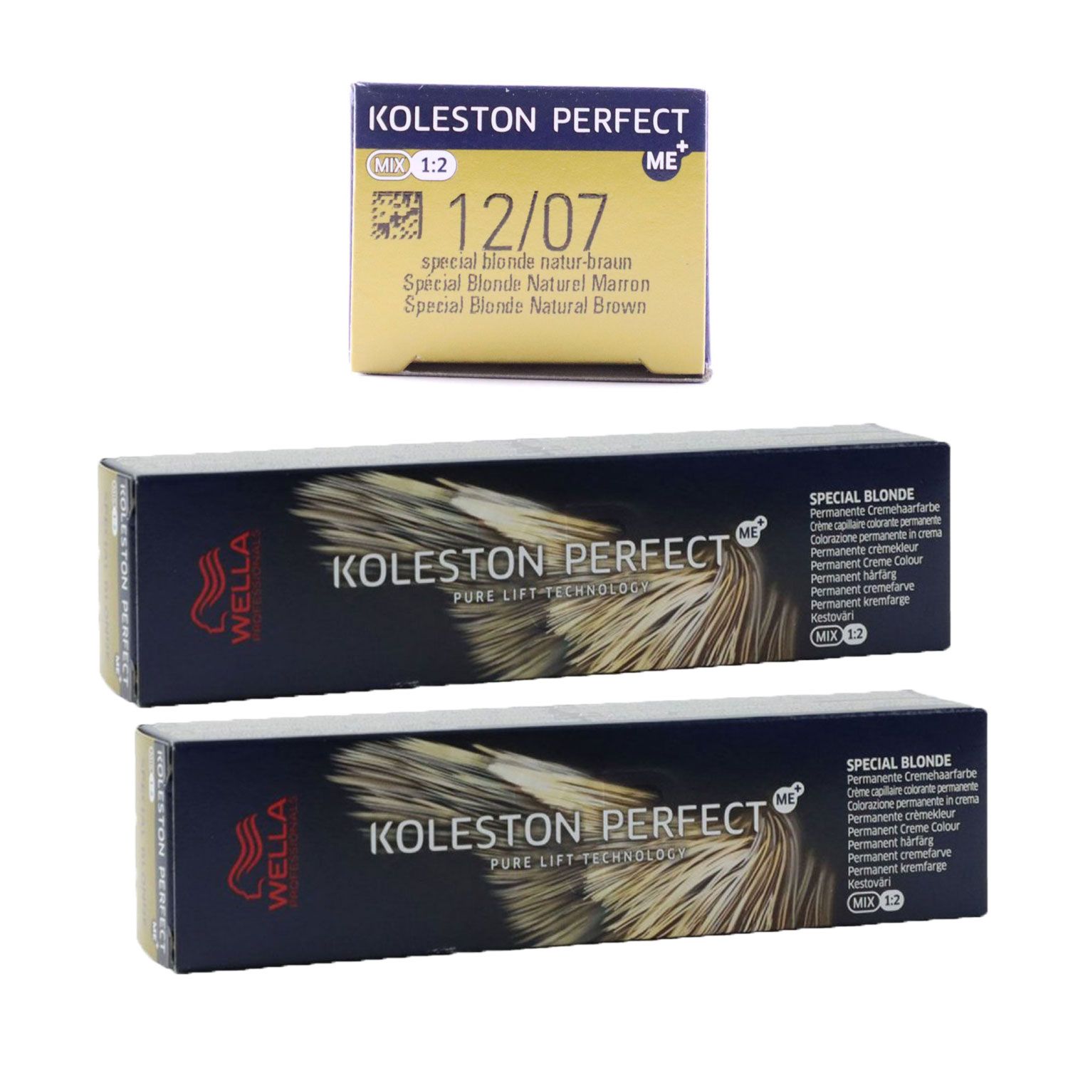 Wella Koleston 2 x 60 ml 12/07 Spezialblond natur�braun Set