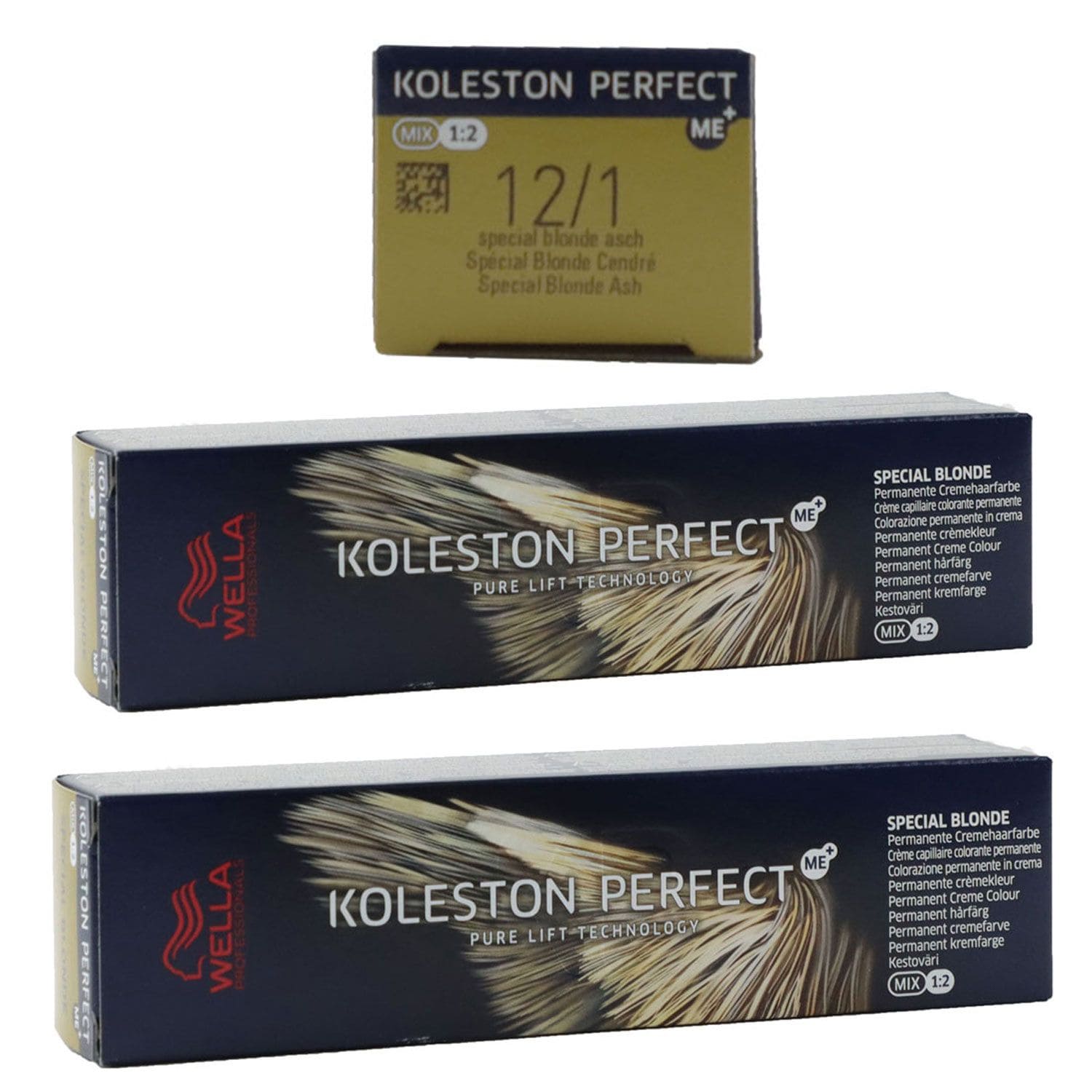 Wella Koleston 2 x 60 ml 12/1 Spezialblond asch Set