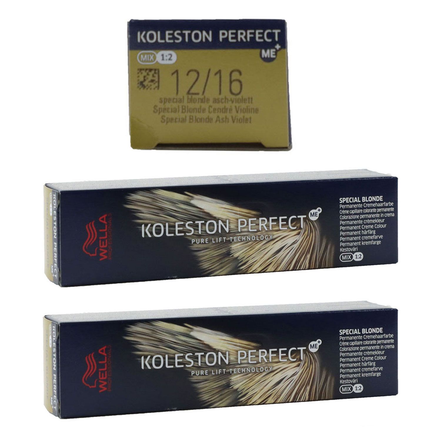 Wella Koleston 2 x 60 ml 12/16 Spezialblond asch violett Set