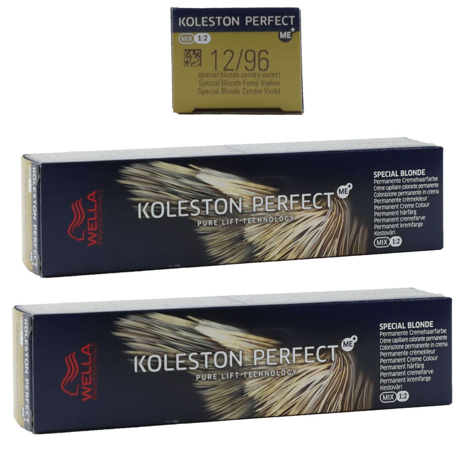 Wella Koleston 2 x 60 ml 12/96 Spezialblond cendre violett Set