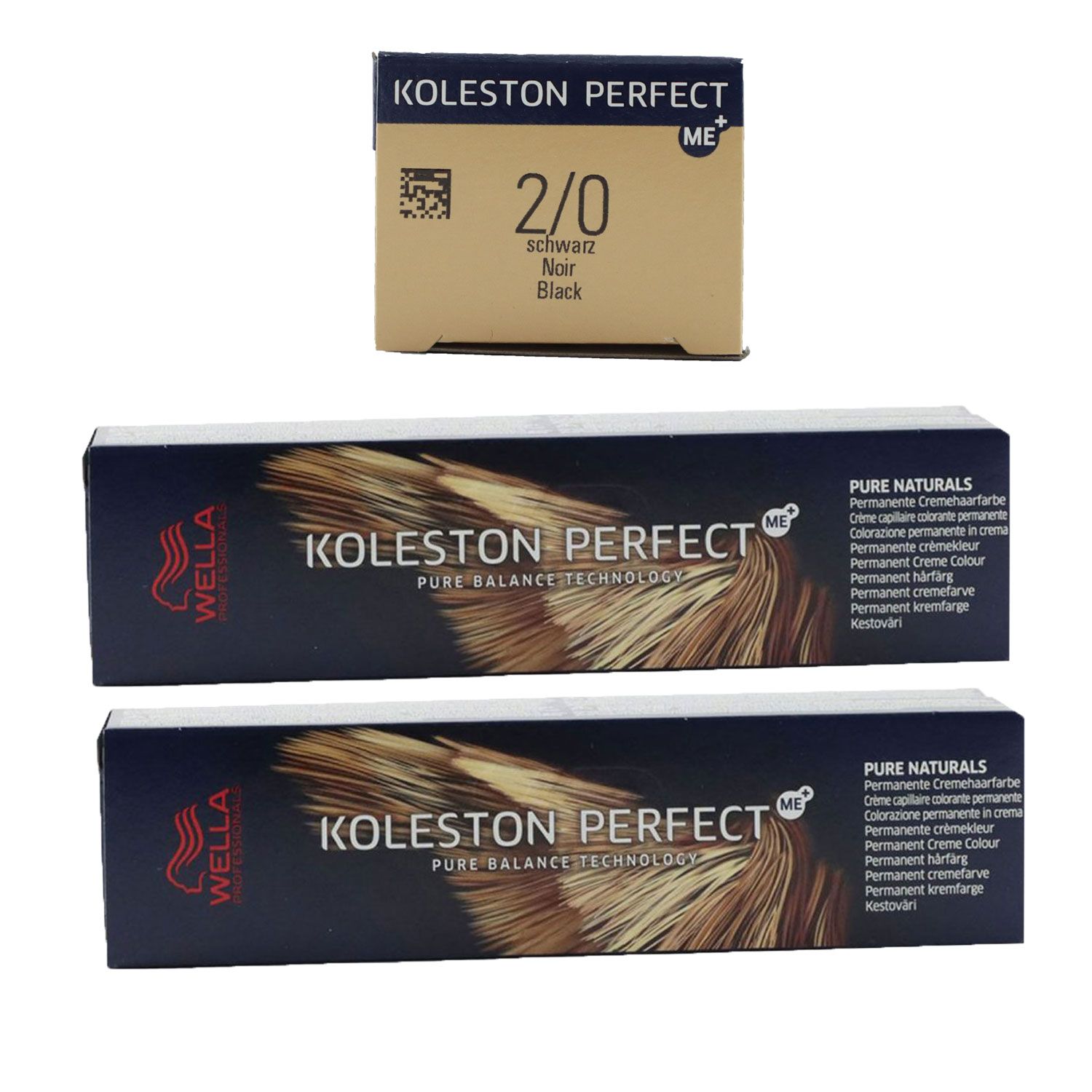 Wella Koleston 2 x 60 ml 2/0 schwarz Set