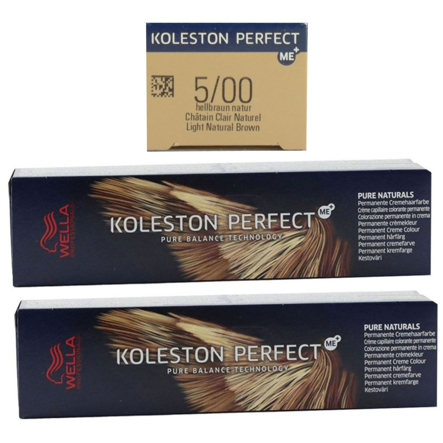 Wella Koleston 2 x 60 ml 5/00 hellbraun natur Set