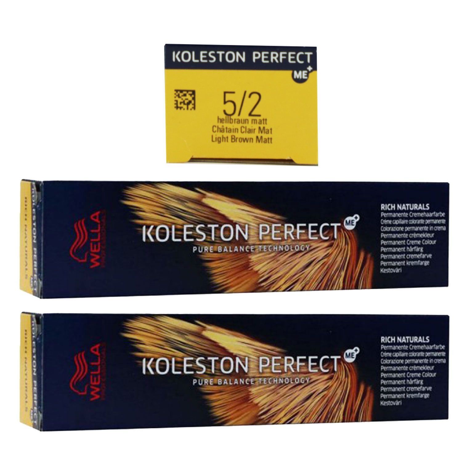 Wella Koleston 2 x 60 ml 5/2 hellbraun matt Set