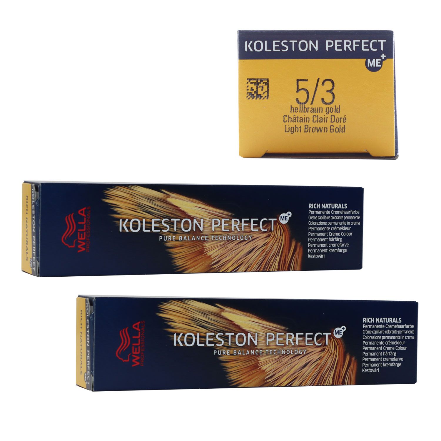 Wella Koleston 2 x 60 ml 5/3 hellbraun gold Set