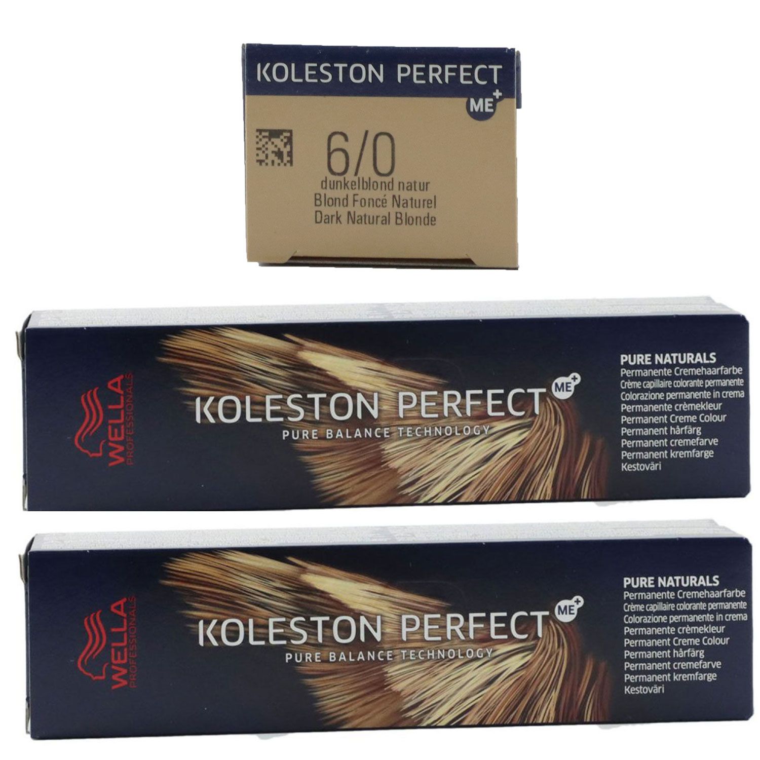 Wella Koleston 2 x 60 ml 6/0 dunkelblond Set