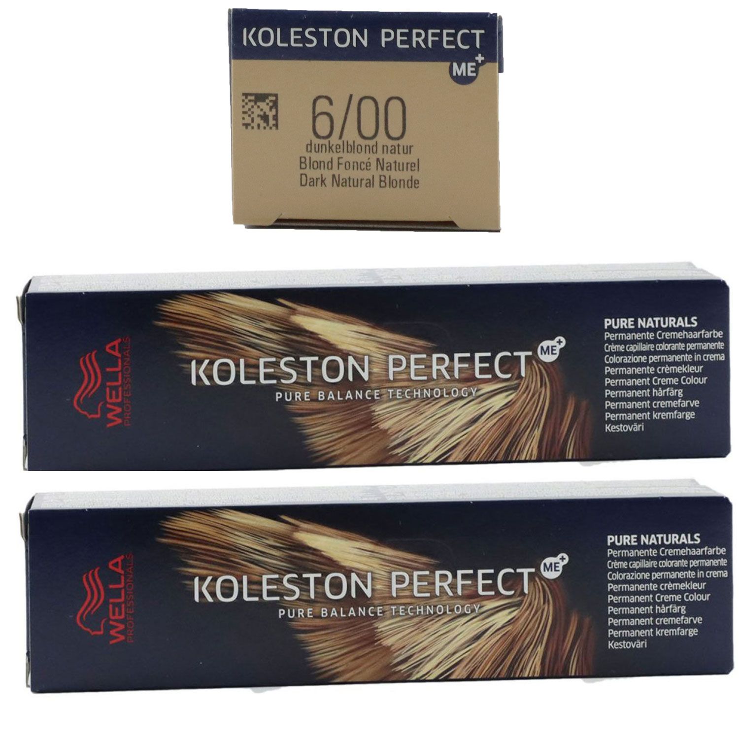 Wella Koleston 2 x 60 ml 6/00 dunkelblond natur Set