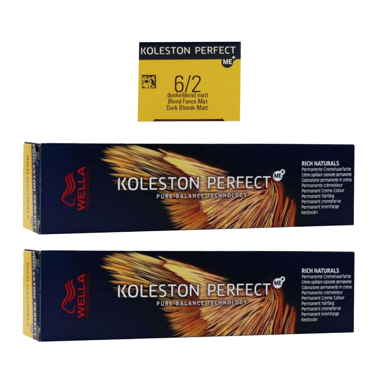 Wella Koleston 2 x 60 ml 6/2 dunkelblond matt Set