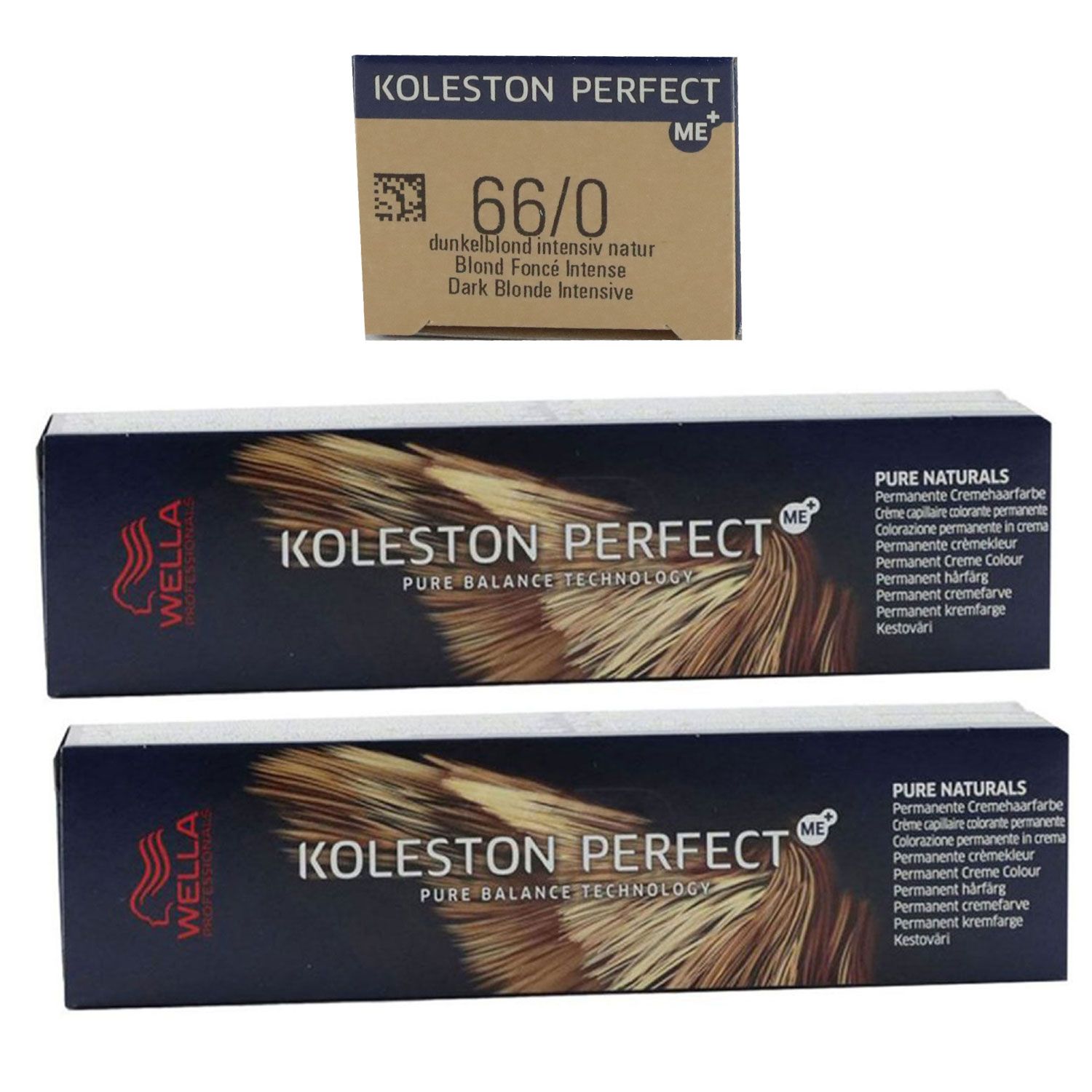 Wella Koleston 2 x 60 ml 66/0 dunkelblond intensiv natur Set