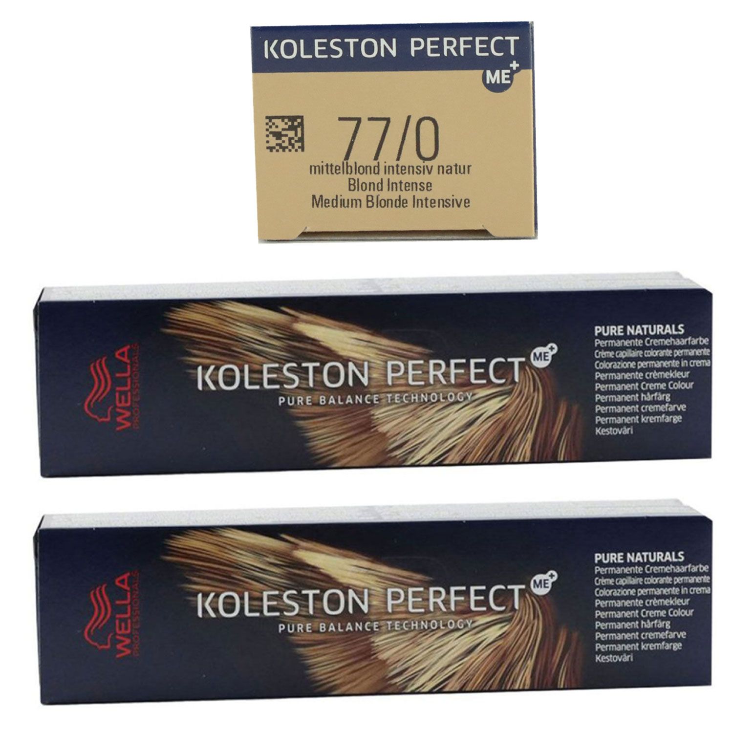 Wella Koleston 2 x 60 ml 77/0 mittelblond intensiv natur Set