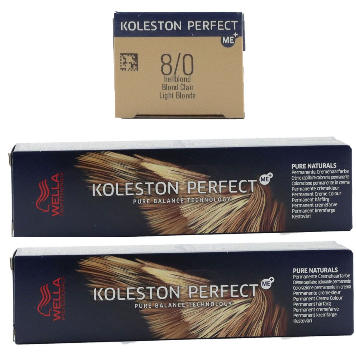 Wella Koleston 2 x 60 ml 8/0 hellblond Set