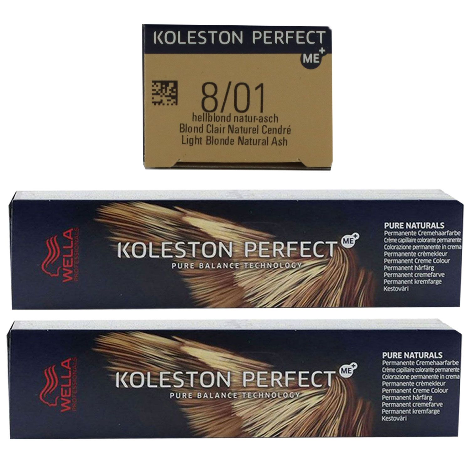 Wella Koleston 2 x 60 ml 8/01 helllblond natur asch Set