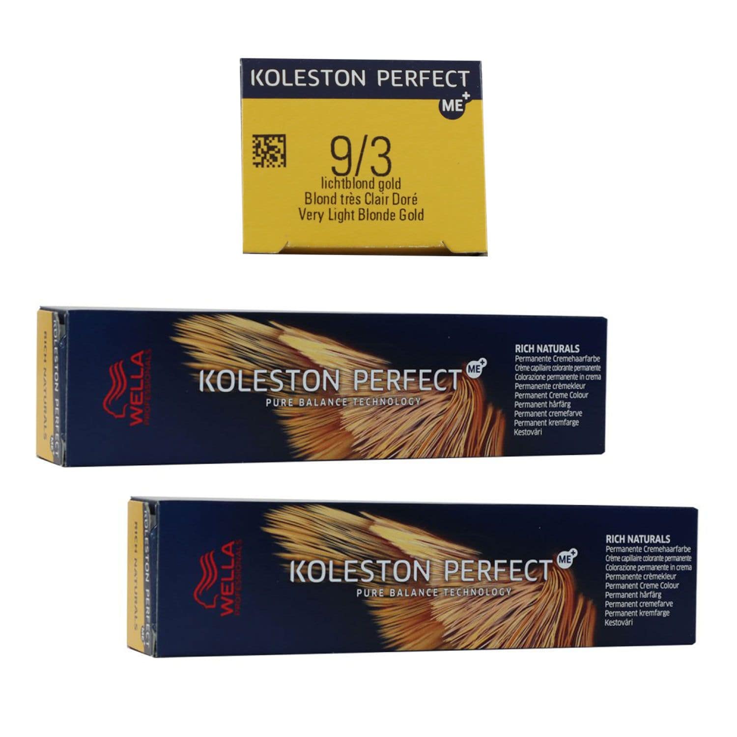 Wella Koleston 2 x 60 ml 9/3 lichtblond gold Set