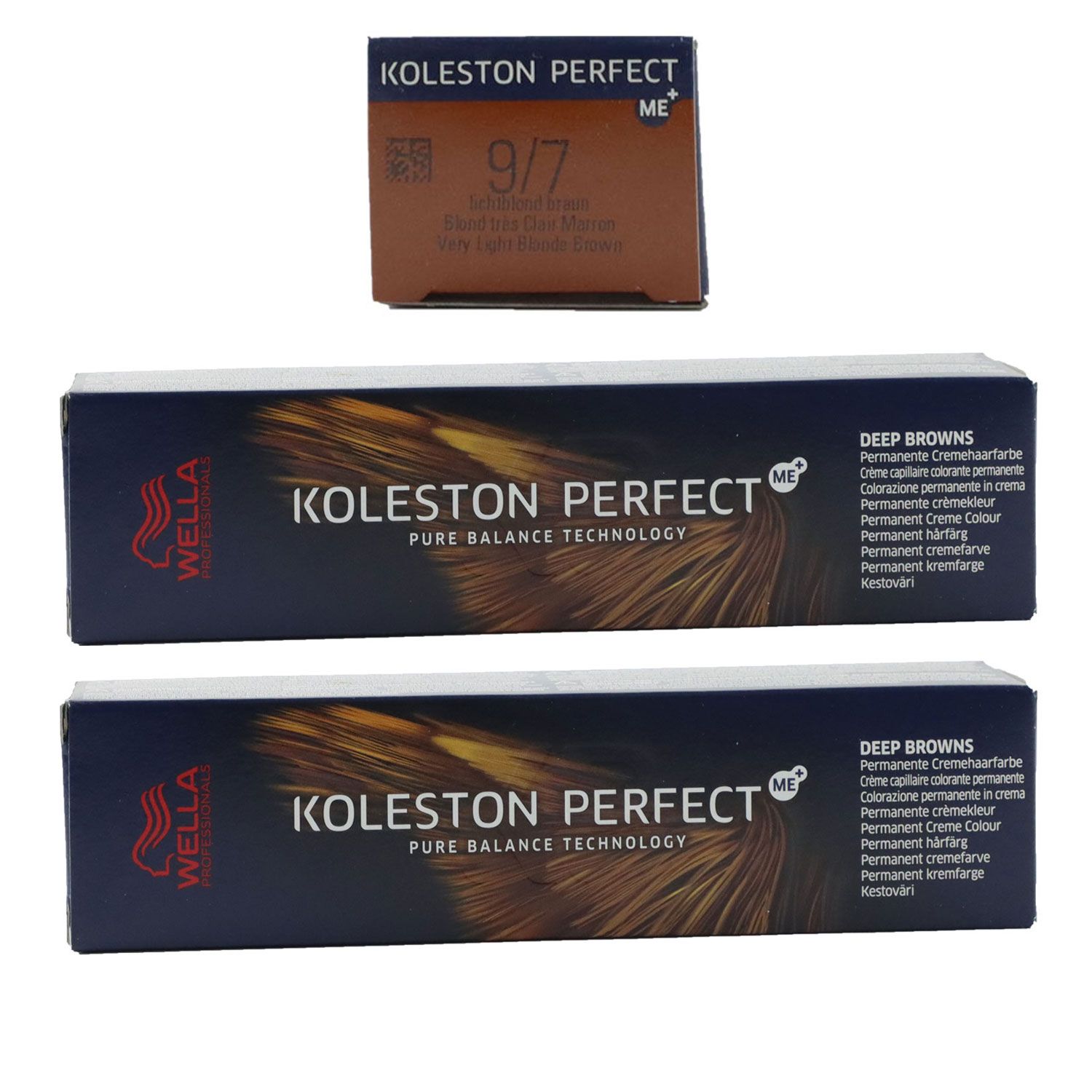 Wella Koleston 2 x 60 ml 9/7 lichtblond braun Set