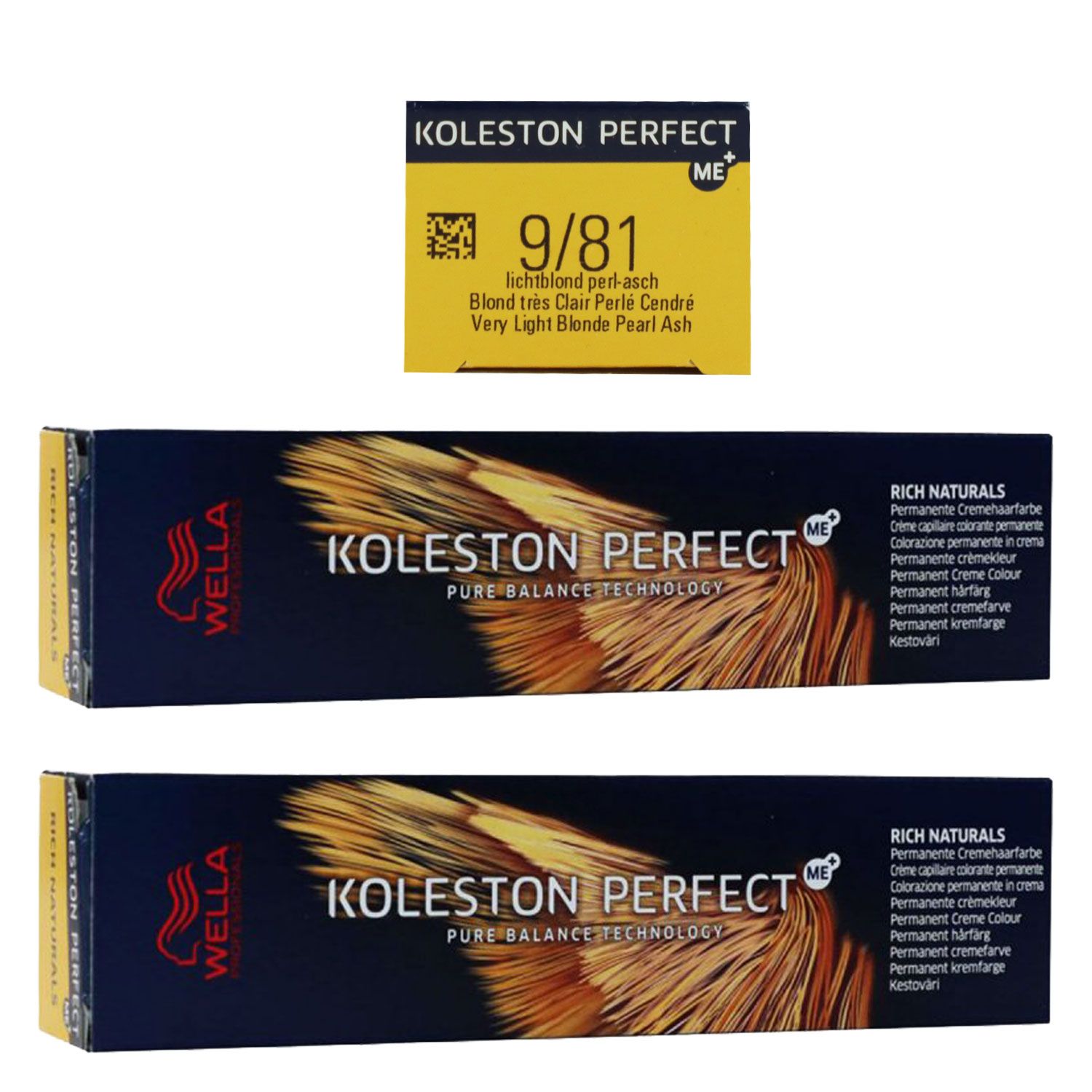 Wella Koleston 2 x 60 ml 9/81 lichtblond pearl asch Set