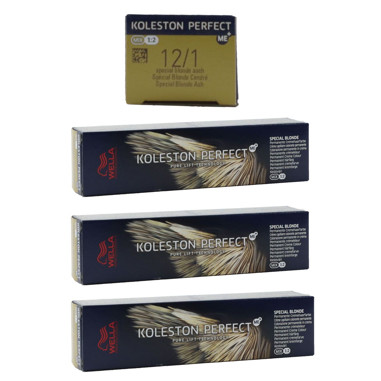 Wella Koleston 3 x 60 ml 12/1 Spezialblond asch Set