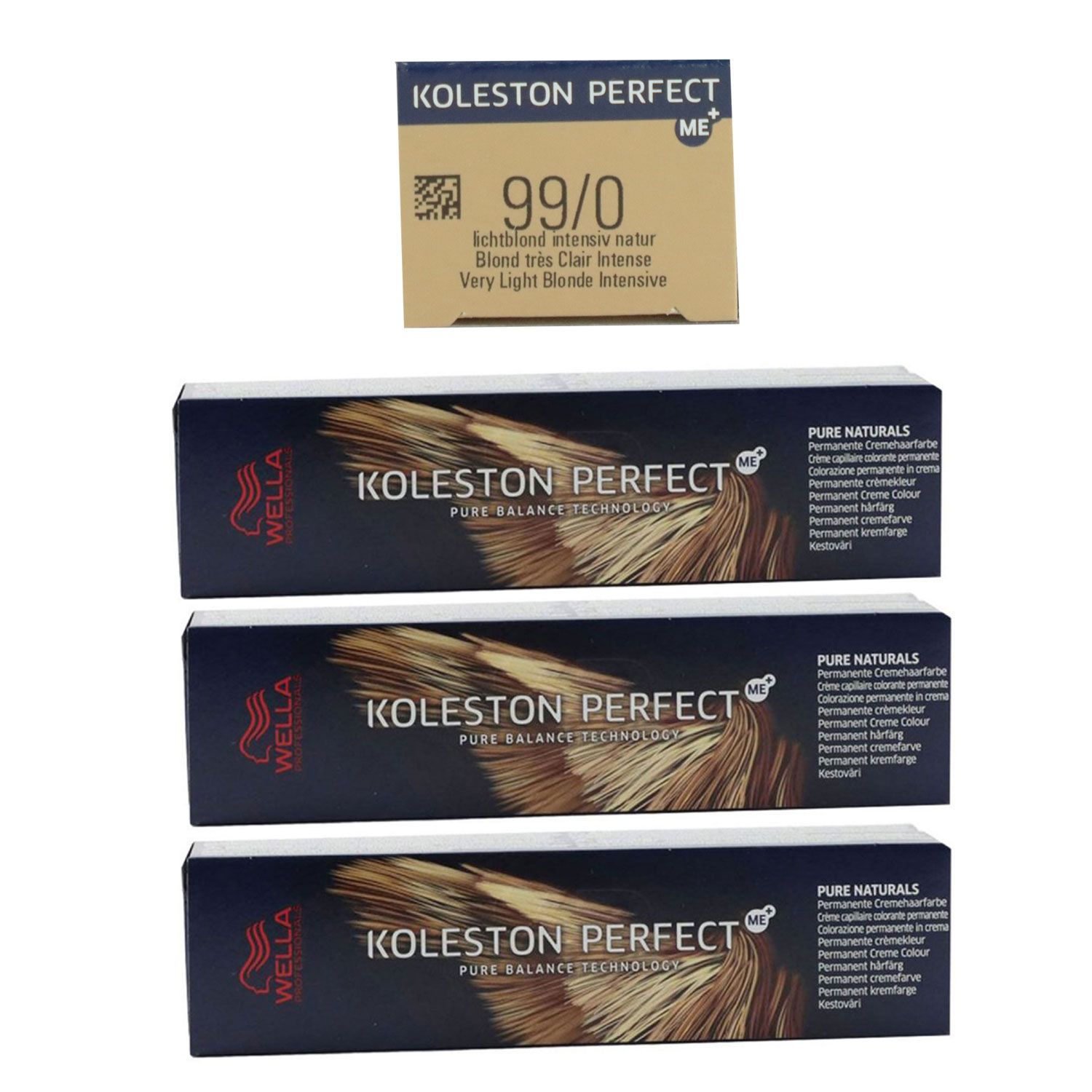 Wella Koleston 3 x 60 ml 99/0 lichtblond intensiv natur Set