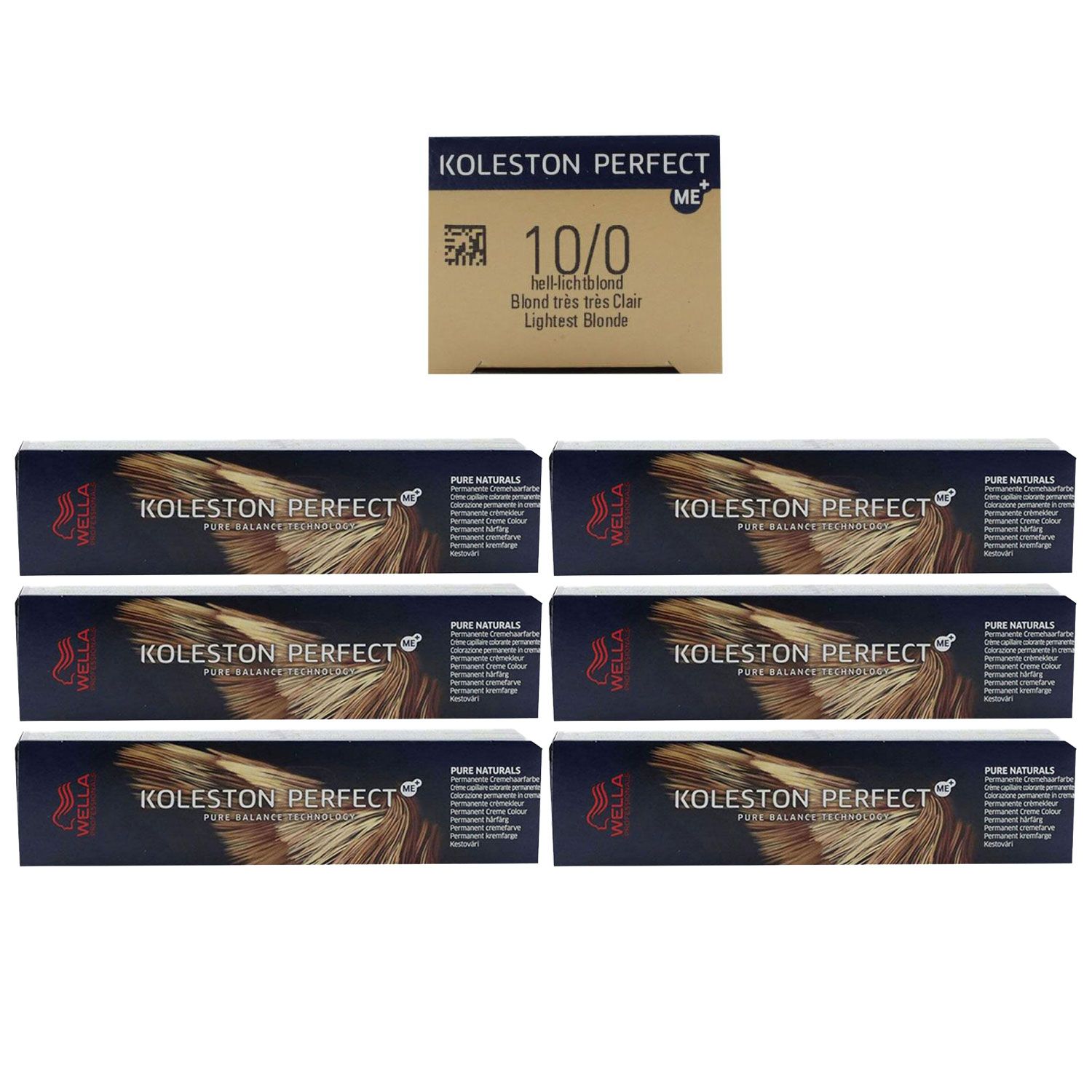 Wella Koleston 6 x 60 ml 10/0 hell lichtblond Set