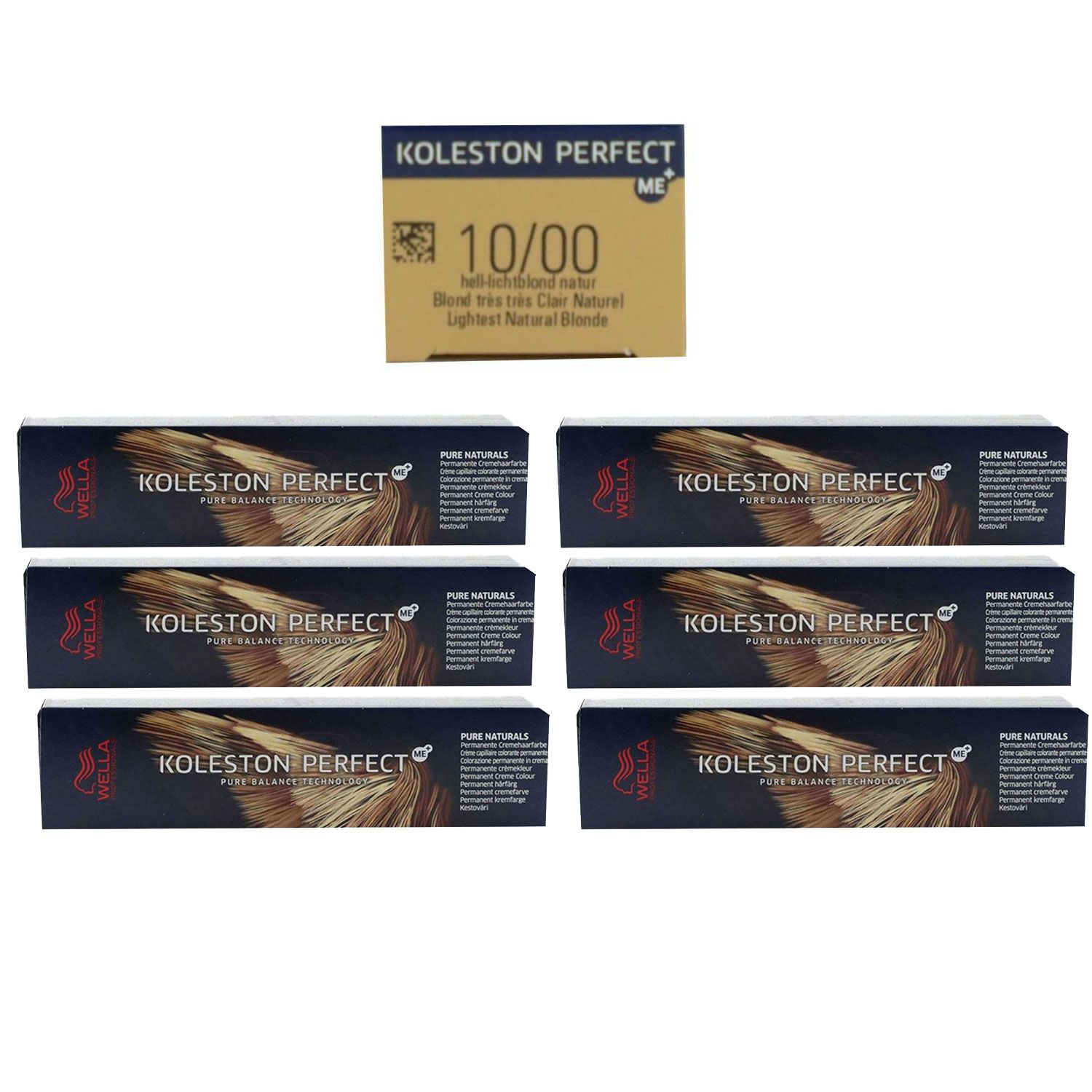 Wella Koleston 6 x 60 ml 10/00 hell lichtblond natur Set