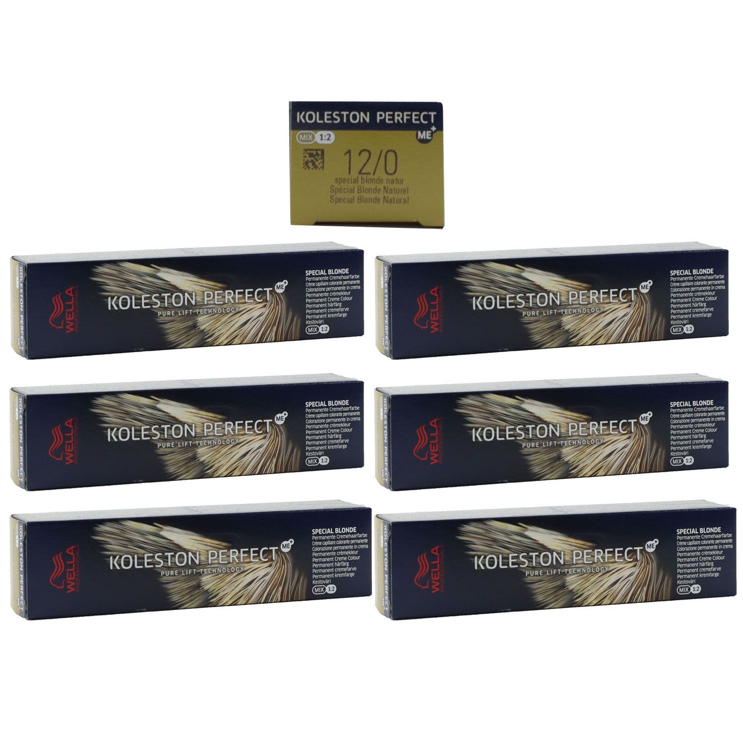 Wella Koleston 6 x 60 ml 12/0 spezialblond natur Set